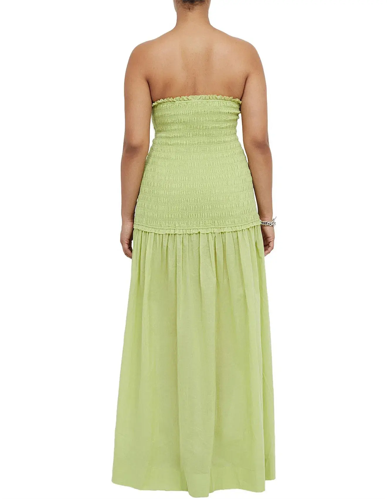 Bec & Bridge Solstice Strapless Maxi Dress Lime Size 6 - Image 3