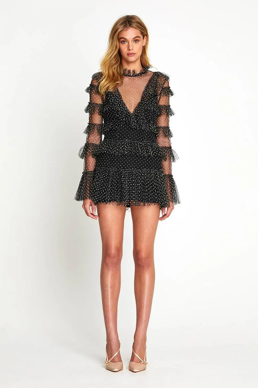 Alice McCall Tokyo Skies Mini Dress Black Size 8 - Image 1