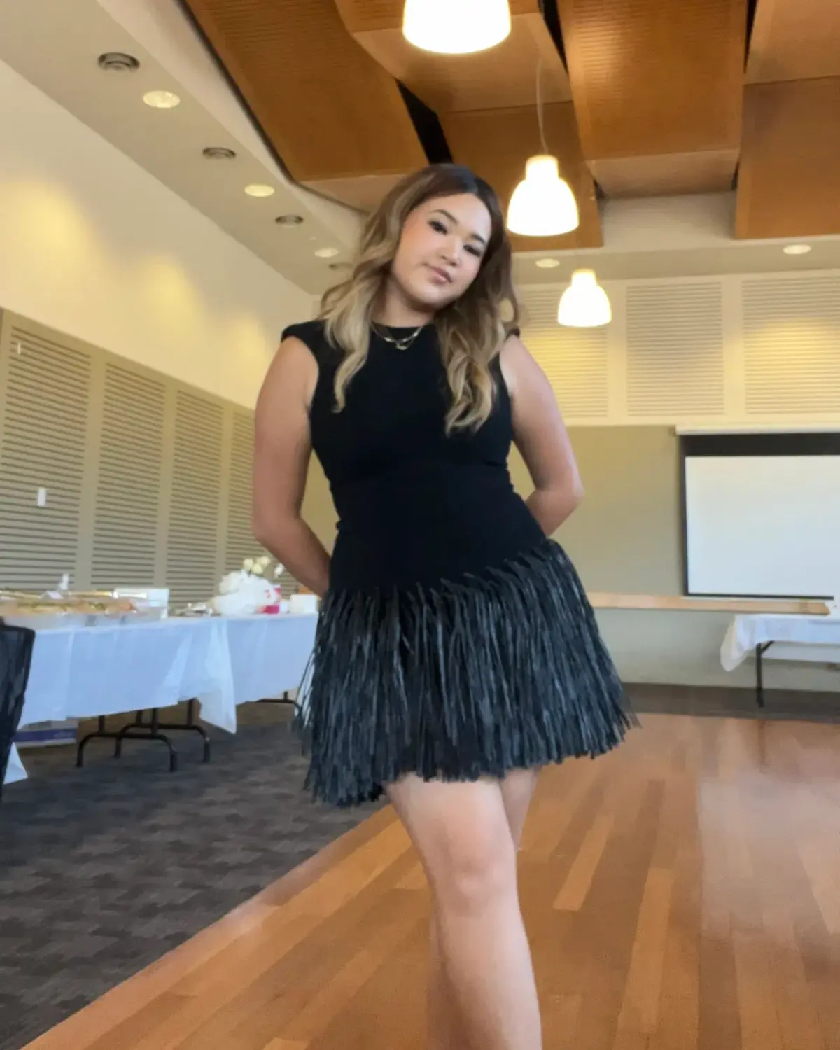 Aje Rushes Raffia Mini Dress Black Size 8 - Image 5