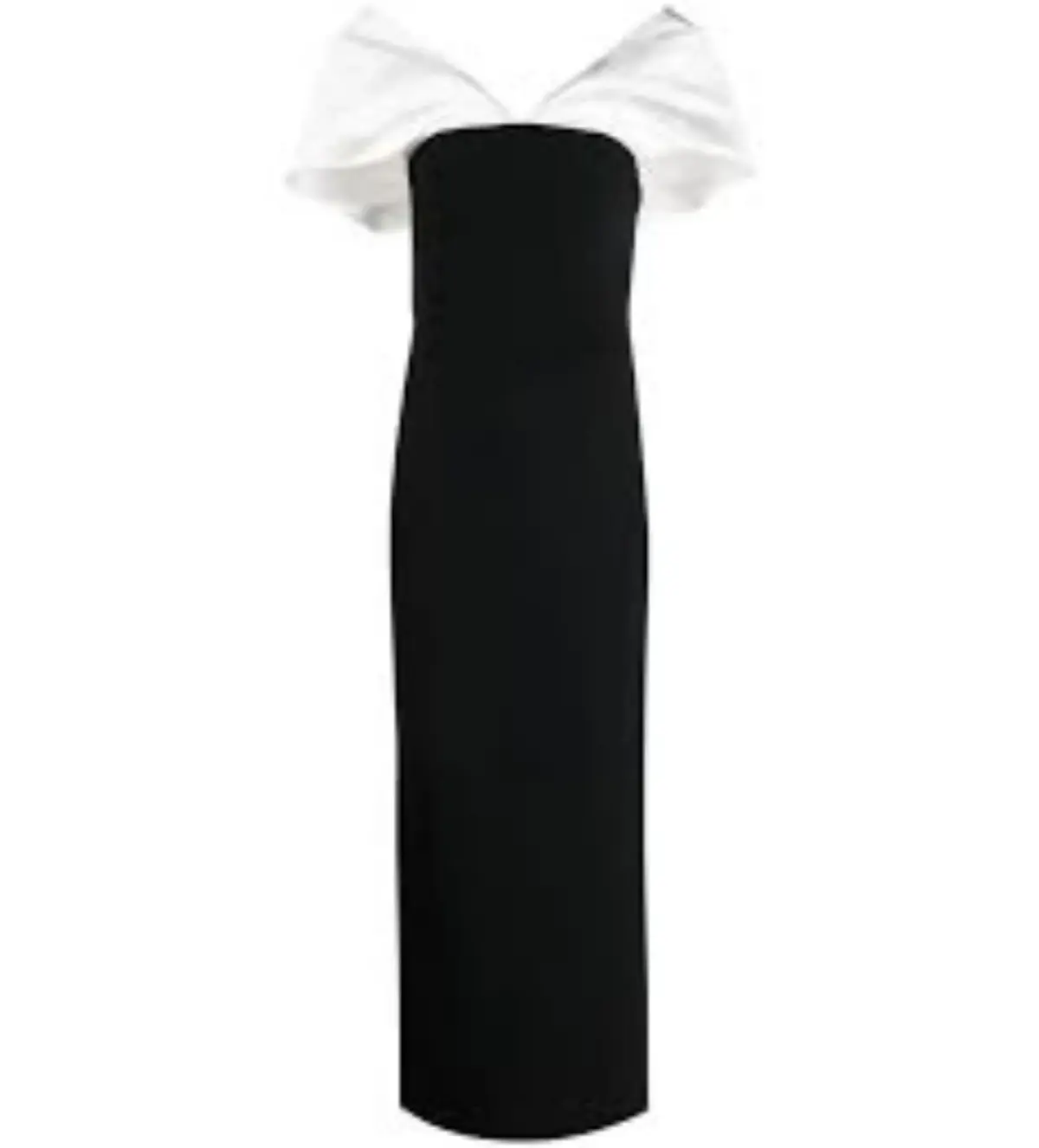Solace London Dakota Off-shoulder Dress Black/White Size AU 12 - Image 4