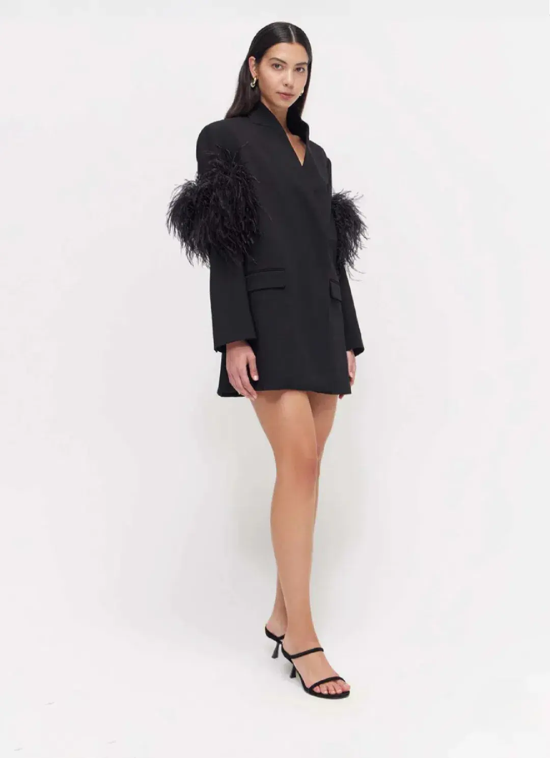 Rachel Gilbert Dani Jacket Mini Dress Black Size XS / AU 6  - Image 2