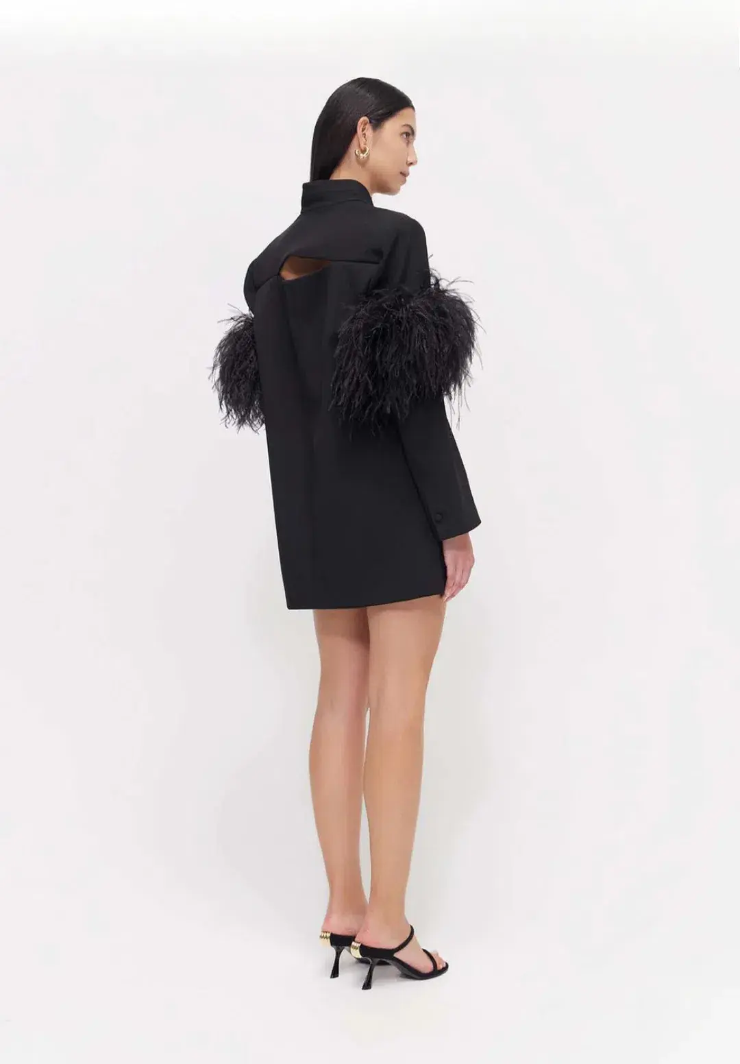 Rachel Gilbert Dani Jacket Mini Dress Black Size XS / AU 6  - Image 3