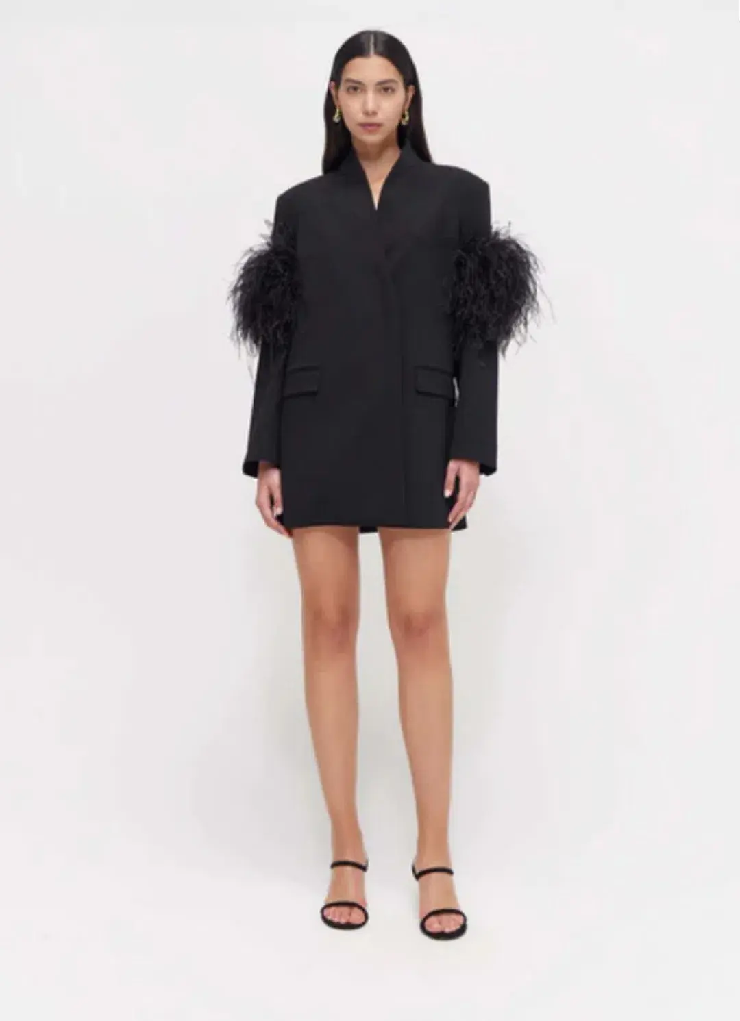 Rachel Gilbert Dani Jacket Mini Dress Black Size XS / AU 6  - Image 1