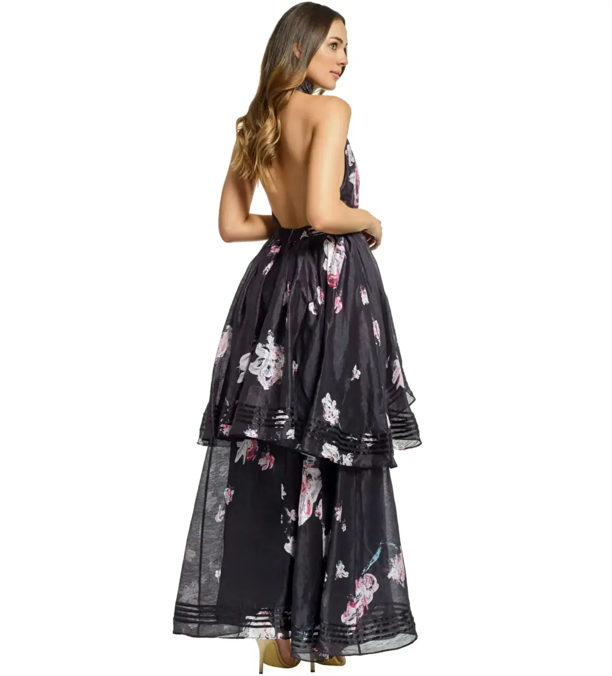 Aje Sienna Maxi Dress Black Floral Size AU 12  - Image 3