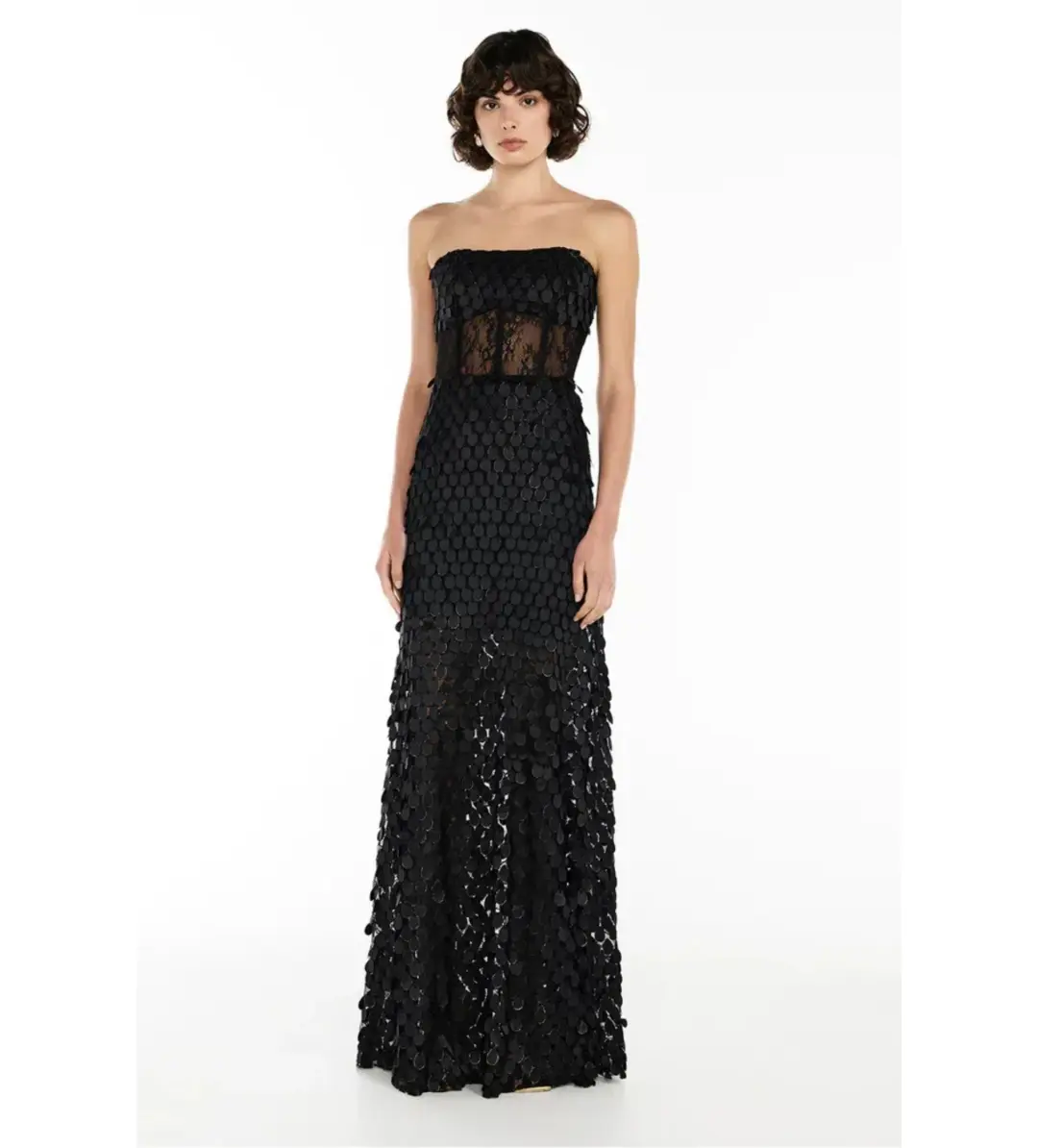 Manning Cartell Supreme Extreme Strapless Gown Black Size AU 6 for rent on The Volte - main image