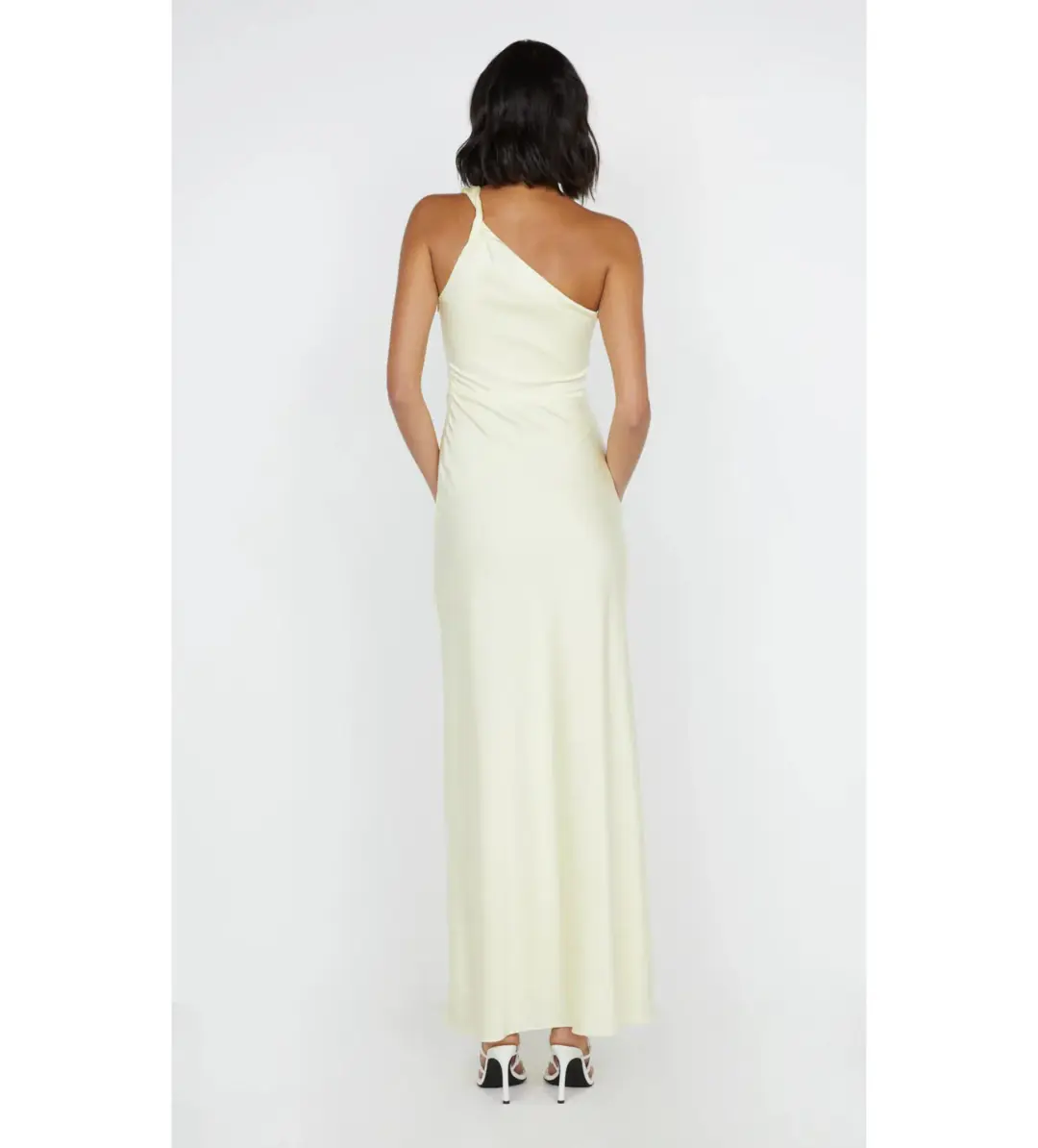 Bec & Bridge Lunetta Asym Dress Ice Yellow Size AU 12 for rent on The Volte - main image