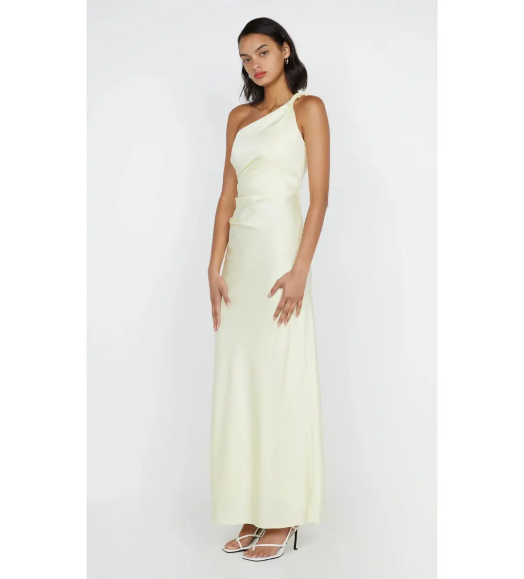 Bec & Bridge Lunetta Asym Dress Ice Yellow Size AU 12 for rent on The Volte - main image