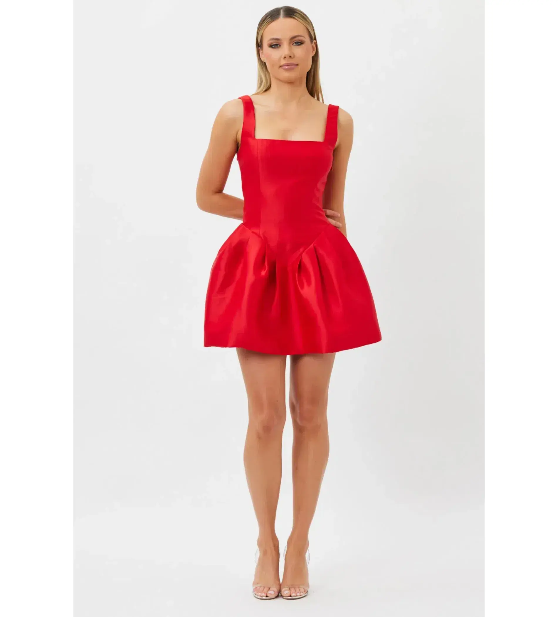 Bianca & Bridgett Alba Mini Dress Red Size AU 12 - Image 1