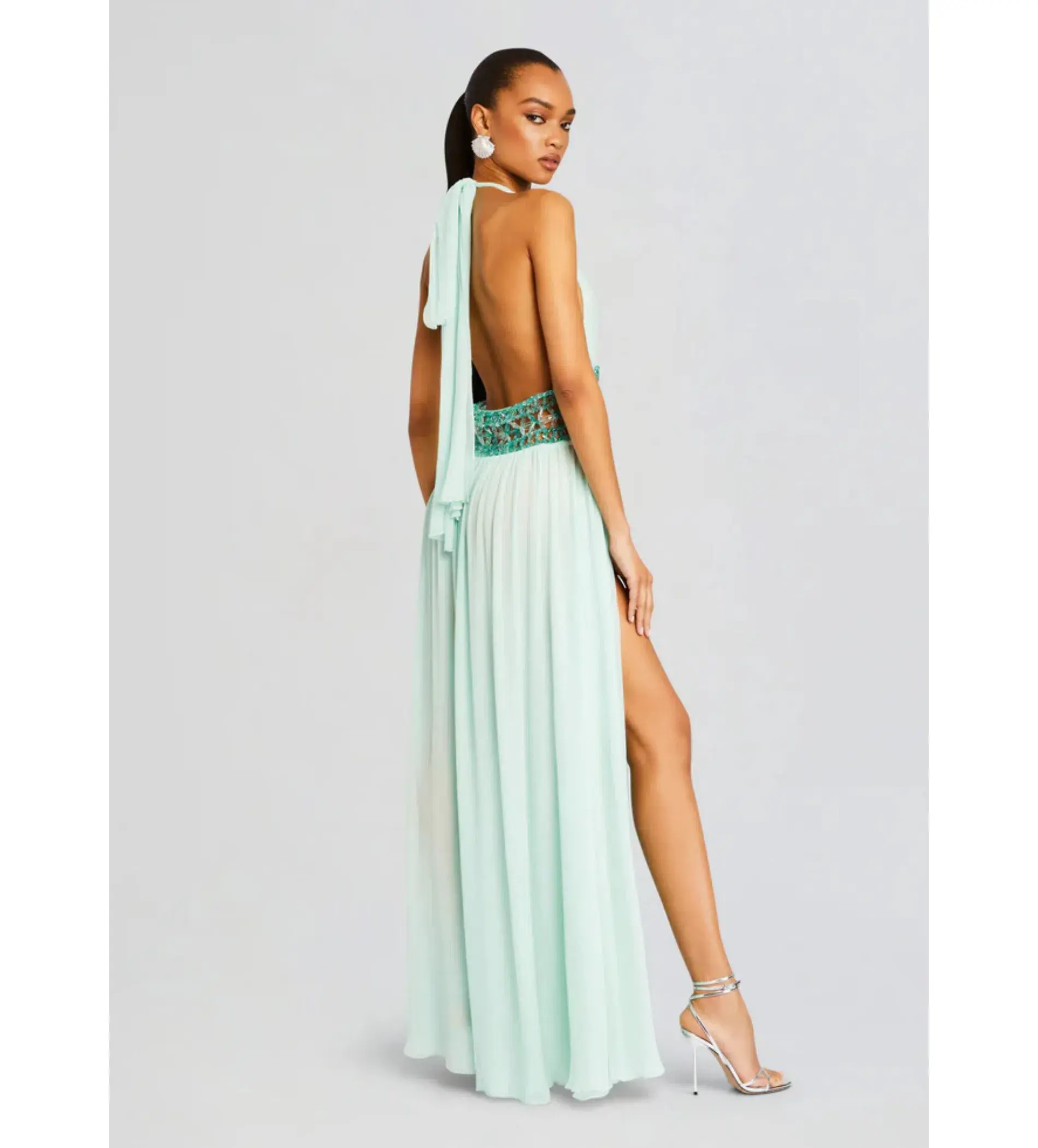 Retrofete Allete Embellished Dress Miami Mint Size AU 4 - Image 4