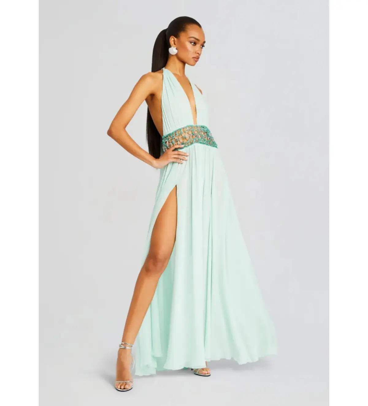 Retrofete Allete Embellished Dress Miami Mint Size AU 4 - Image 3