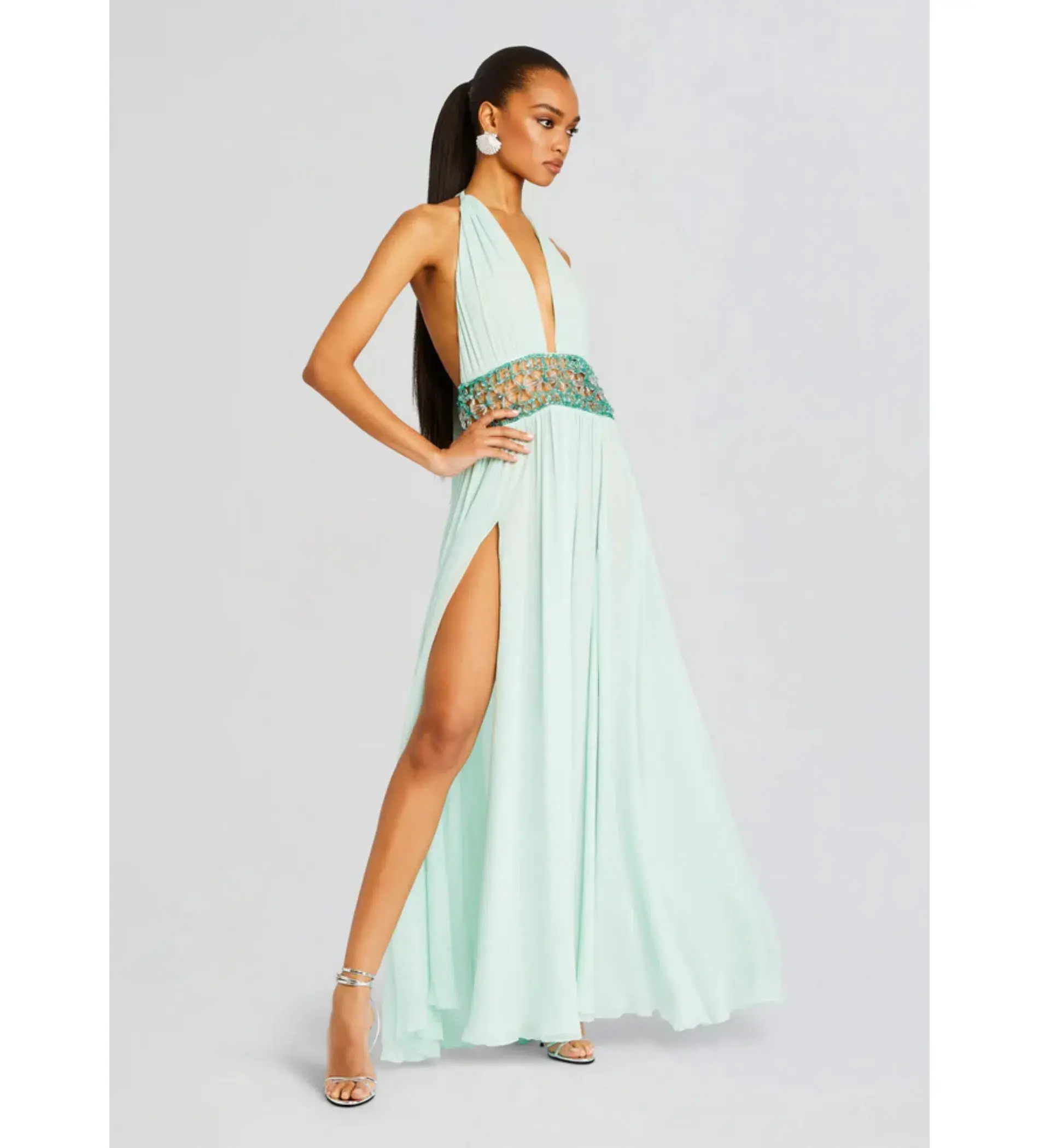Retrofete Allete Embellished Dress Miami Mint Size AU 4 - Image 3