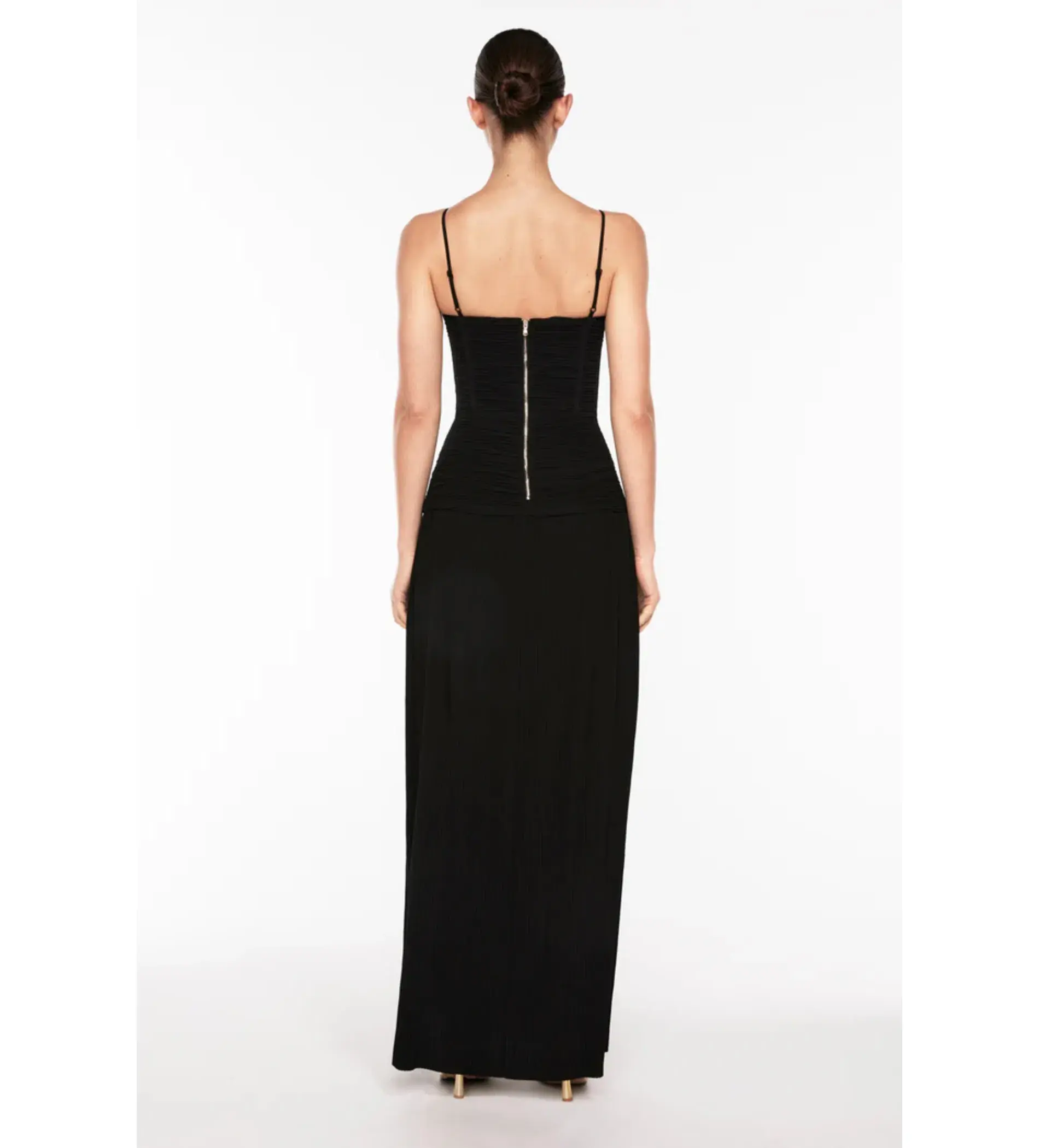Manning Cartell Double Time Pleat Dress Black Size AU 10 - Image 3