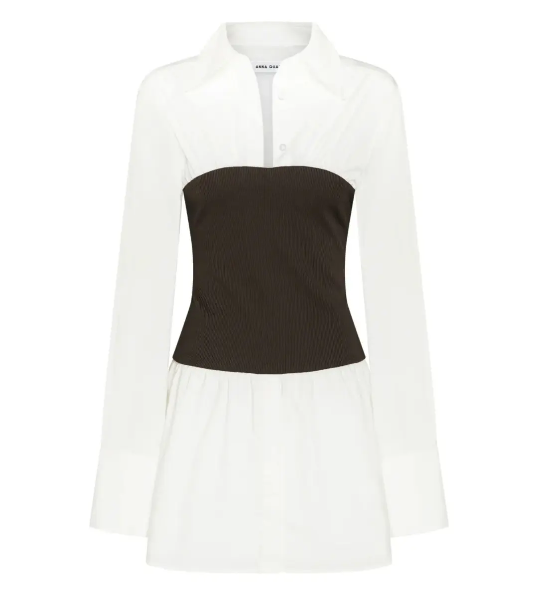 Anna Quan Claudia Dress in Dark Cocoa Size AU 12 for rent on The Volte - main image