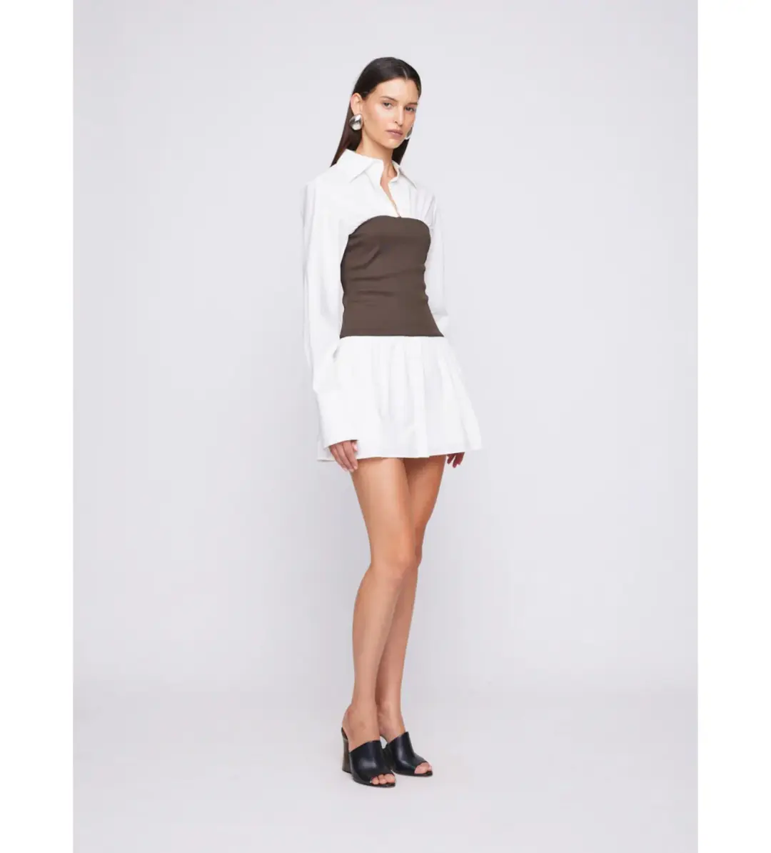 Anna Quan Claudia Dress in Dark Cocoa Size AU 12 for rent on The Volte - main image