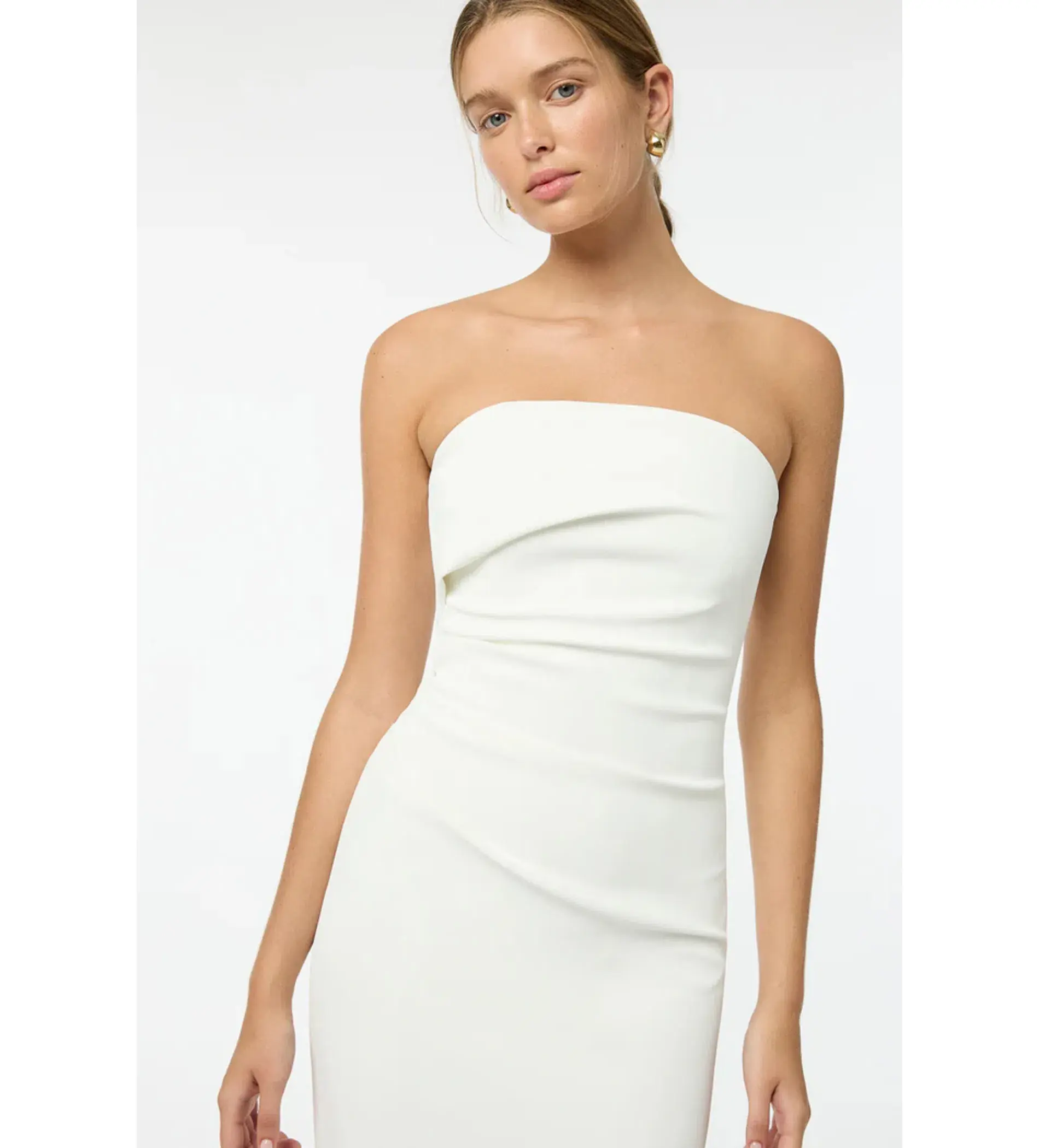 Manning Cartell Fast Forward Strapless Maxi Dress White Size AU 10 - Image 2