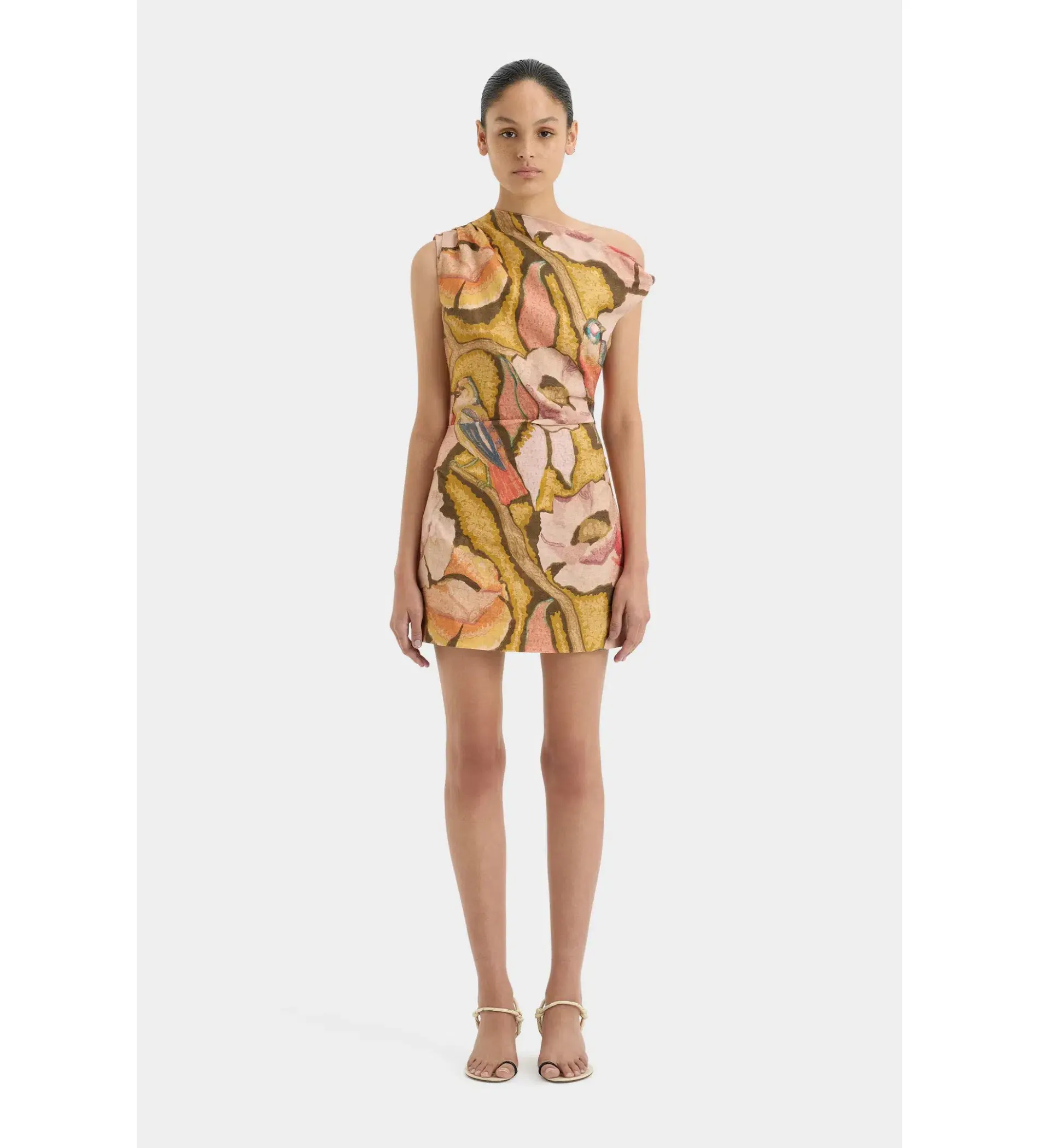 Sir The Label Talulah Knot Mini Dress in Sanderling Floral Size 1 / AU 8 - Image 1