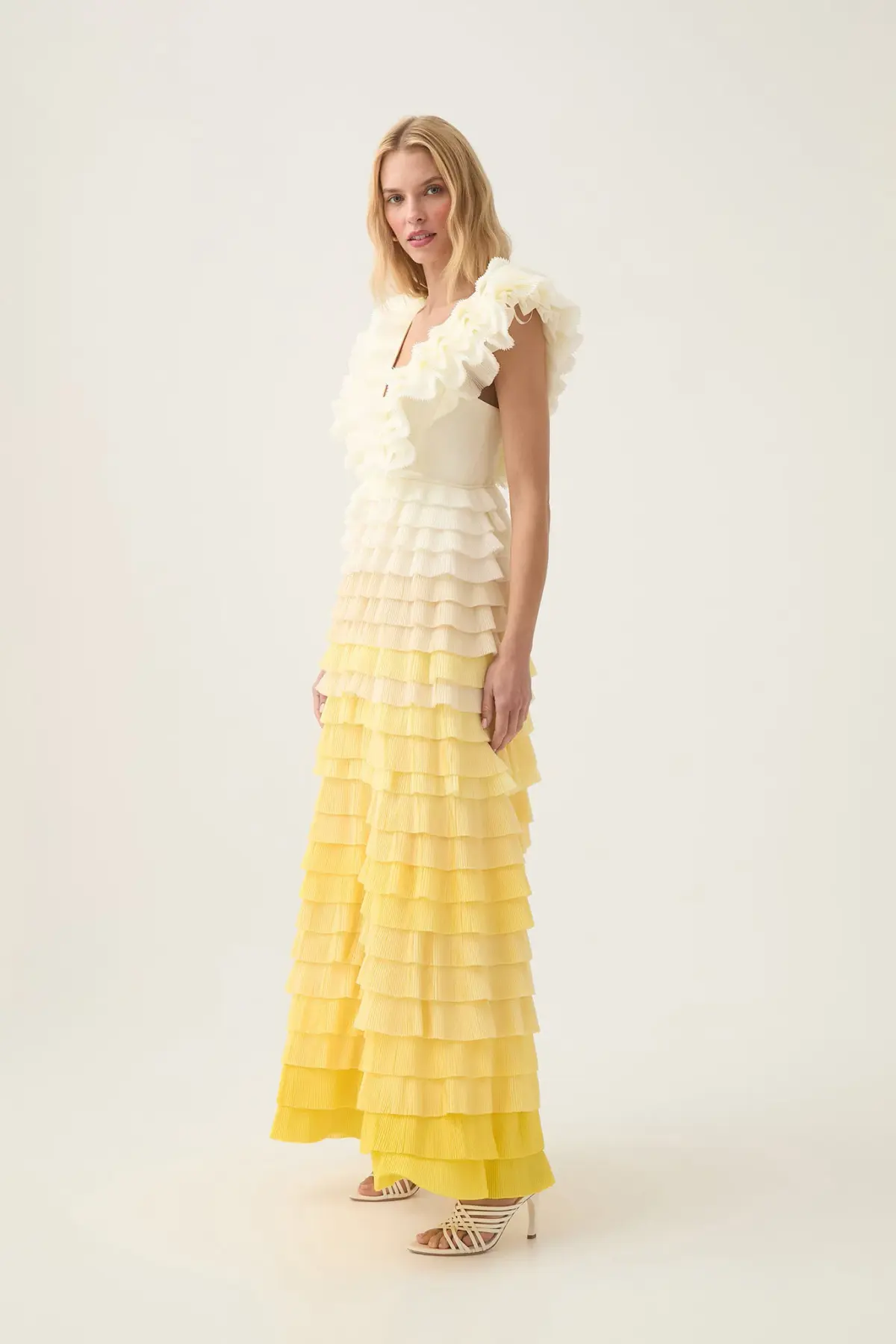 Aje Reflection Ombre Gown in Ivory/Acacia Yellow Size AU 12  - Image 5
