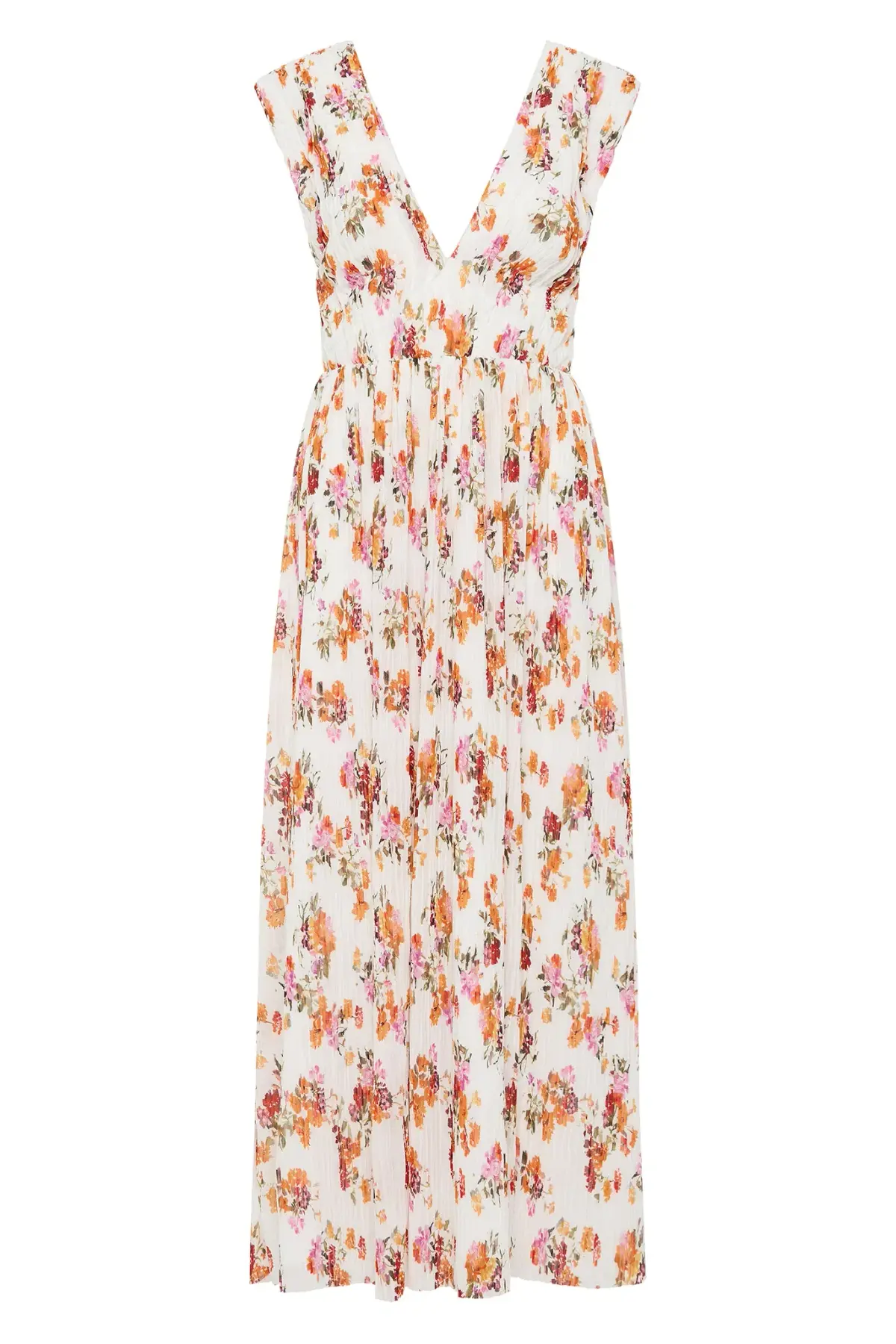 Aje Becoming Bow Back Midi Dress Flora Natura Size AU 10  - Image 4