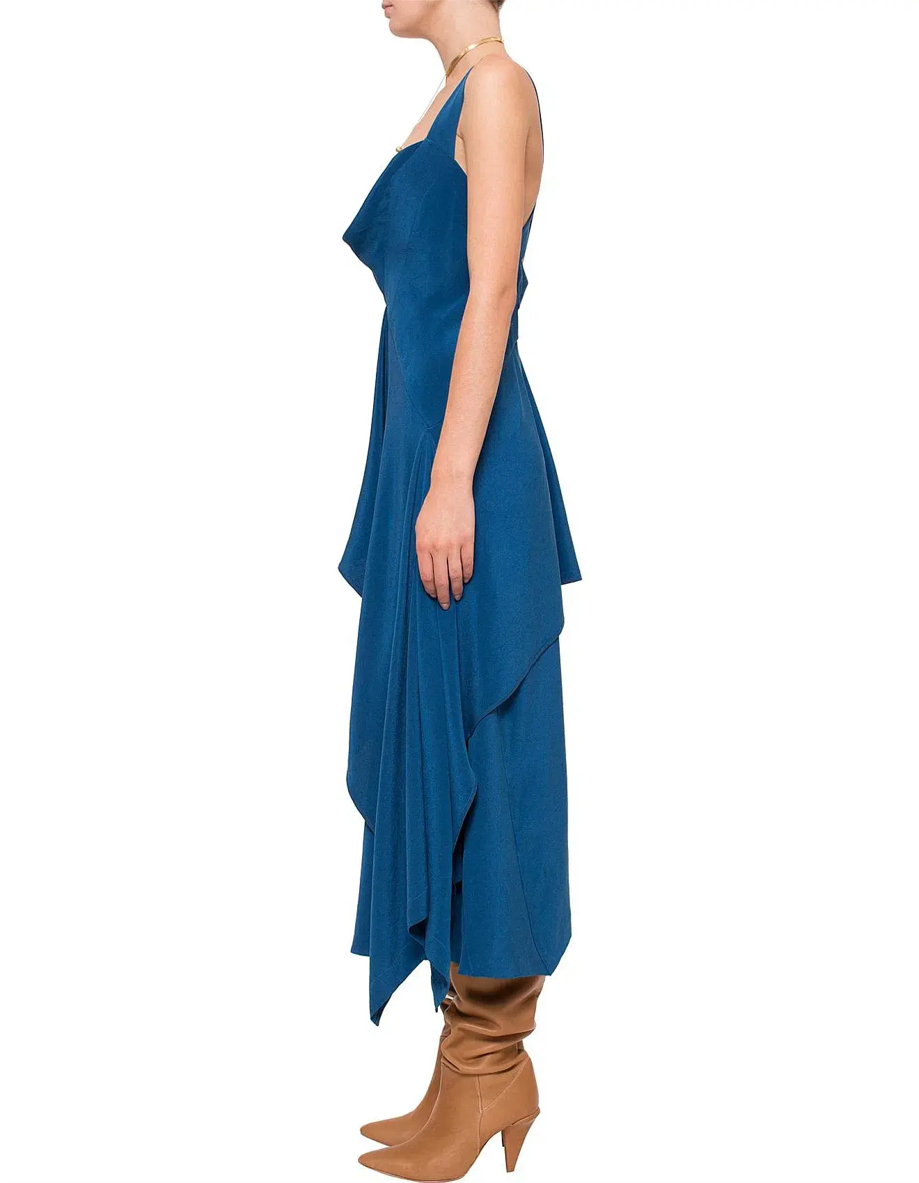 KITX Cerise Ruffle Midi Dress Blue Size AU 10 - Image 2