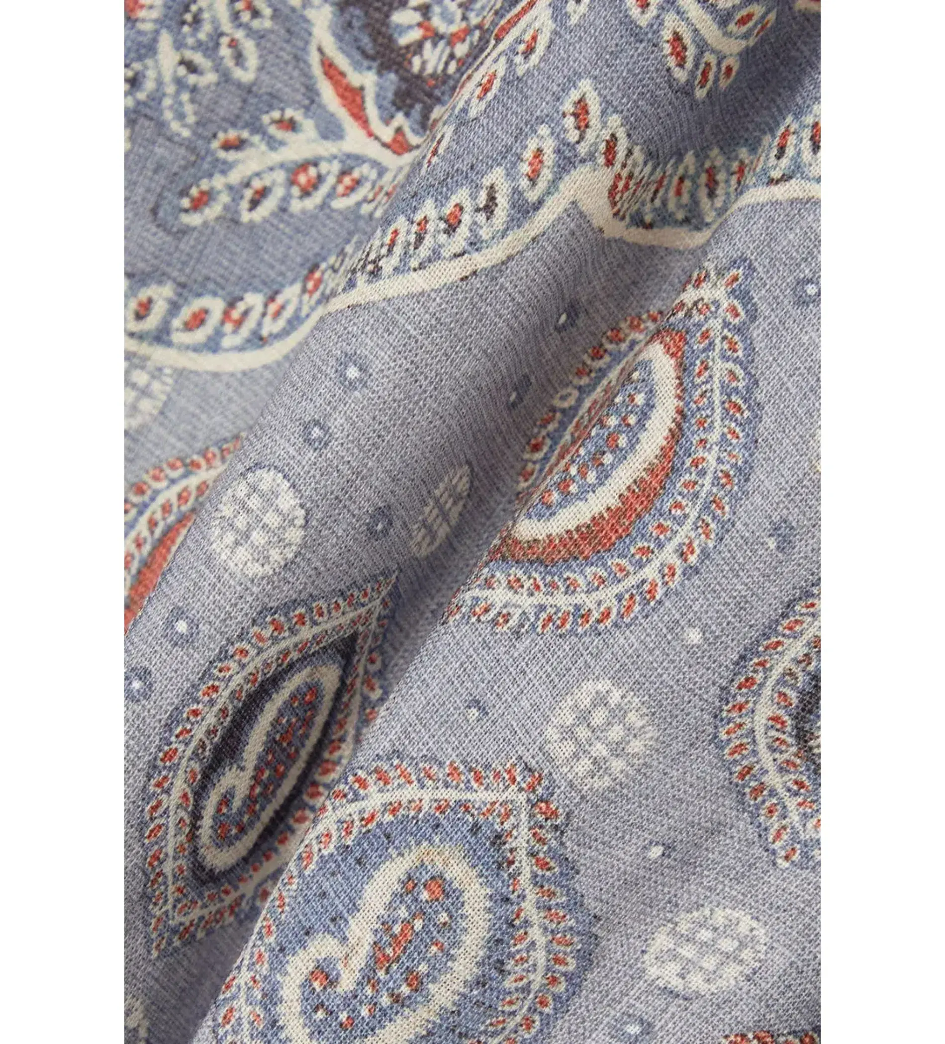 Zimmermann Vitali Paisley Linen Dress in Blue Size 3 / AU 14   - Image 3