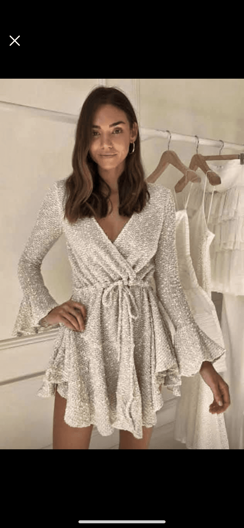Shona Joy Aimee Frill Dress Size 6 - Image 2