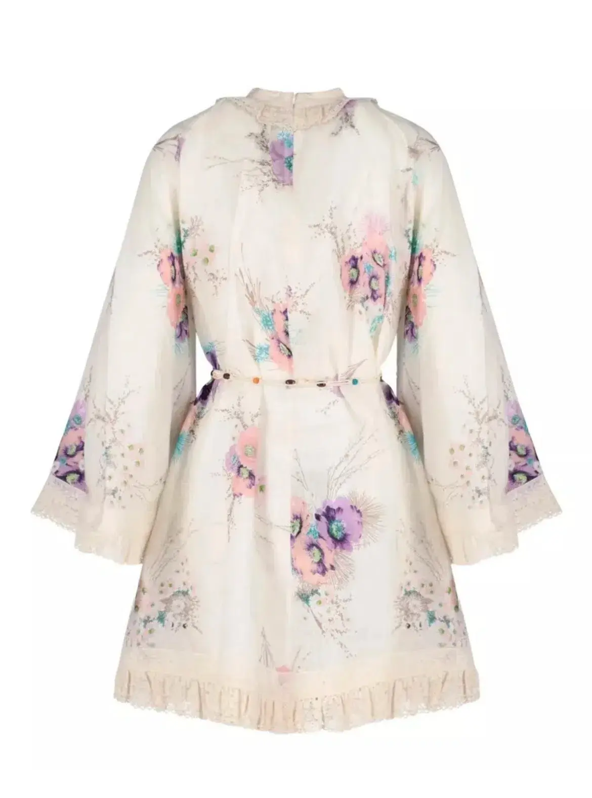 Zimmermann The Jude Lace Trim Swing Dress in Bright Floral Size 4 / AU 16 - Image 5