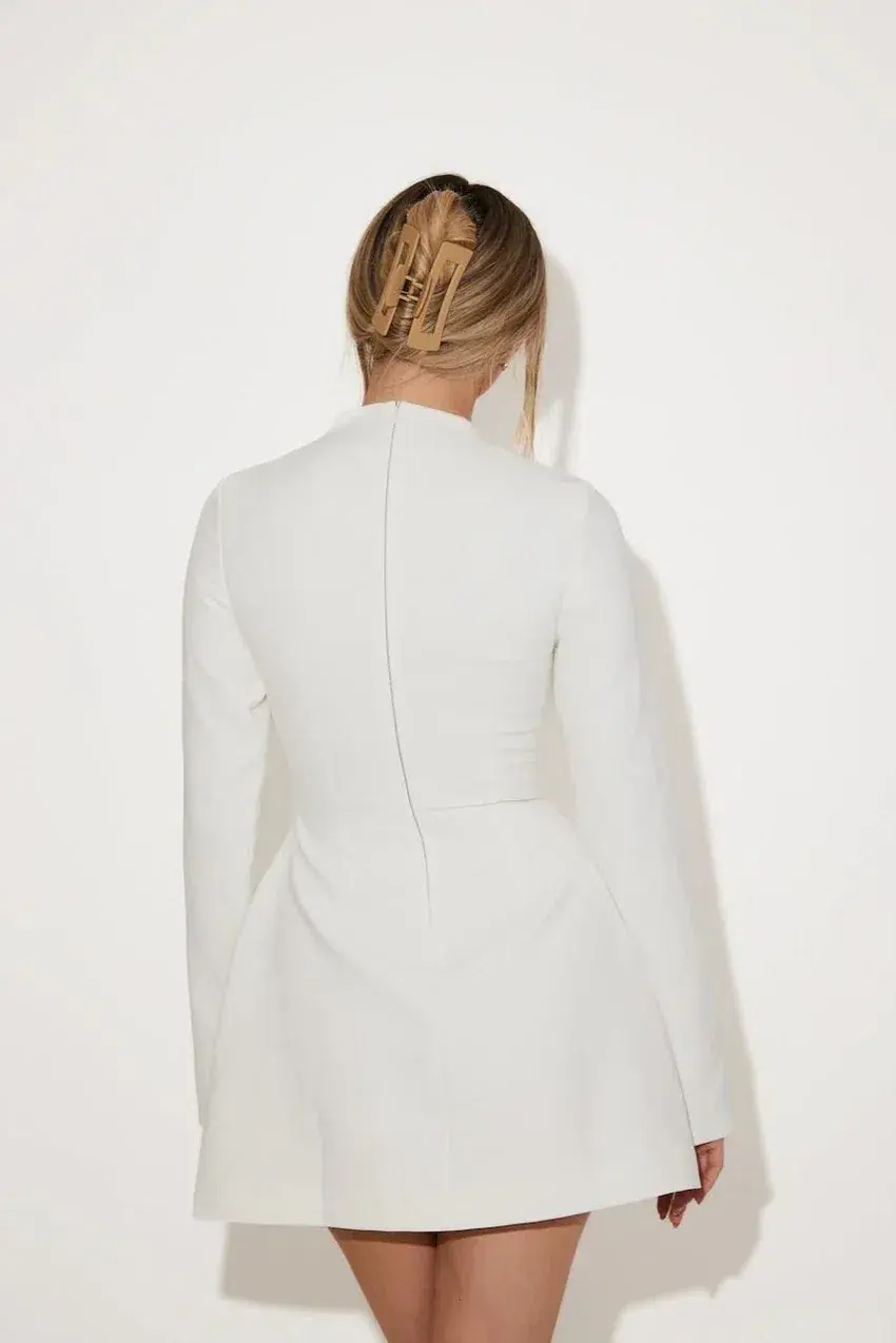 Odd Muse The Ultimate Muse Split Sleeve Mini Dress White Size S / AU 8 - Image 2