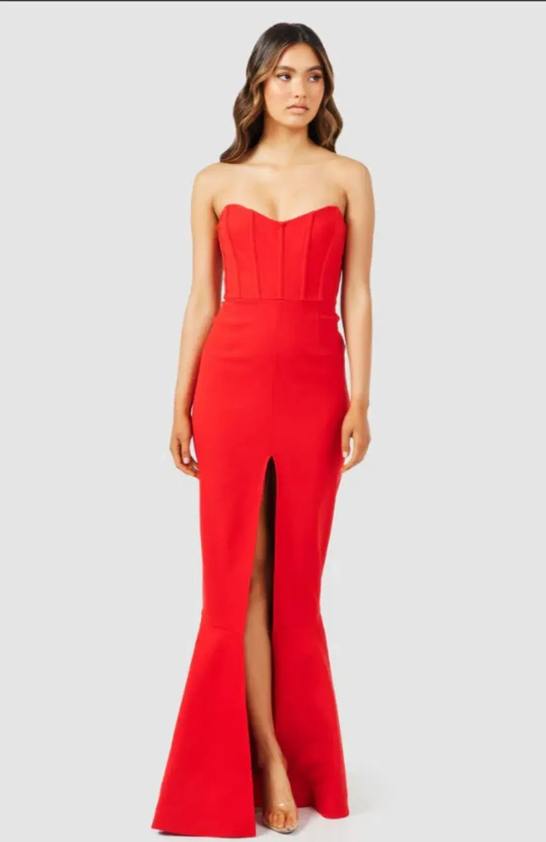 Derma Department Alexandra Gown Red Size 10 - Image 2