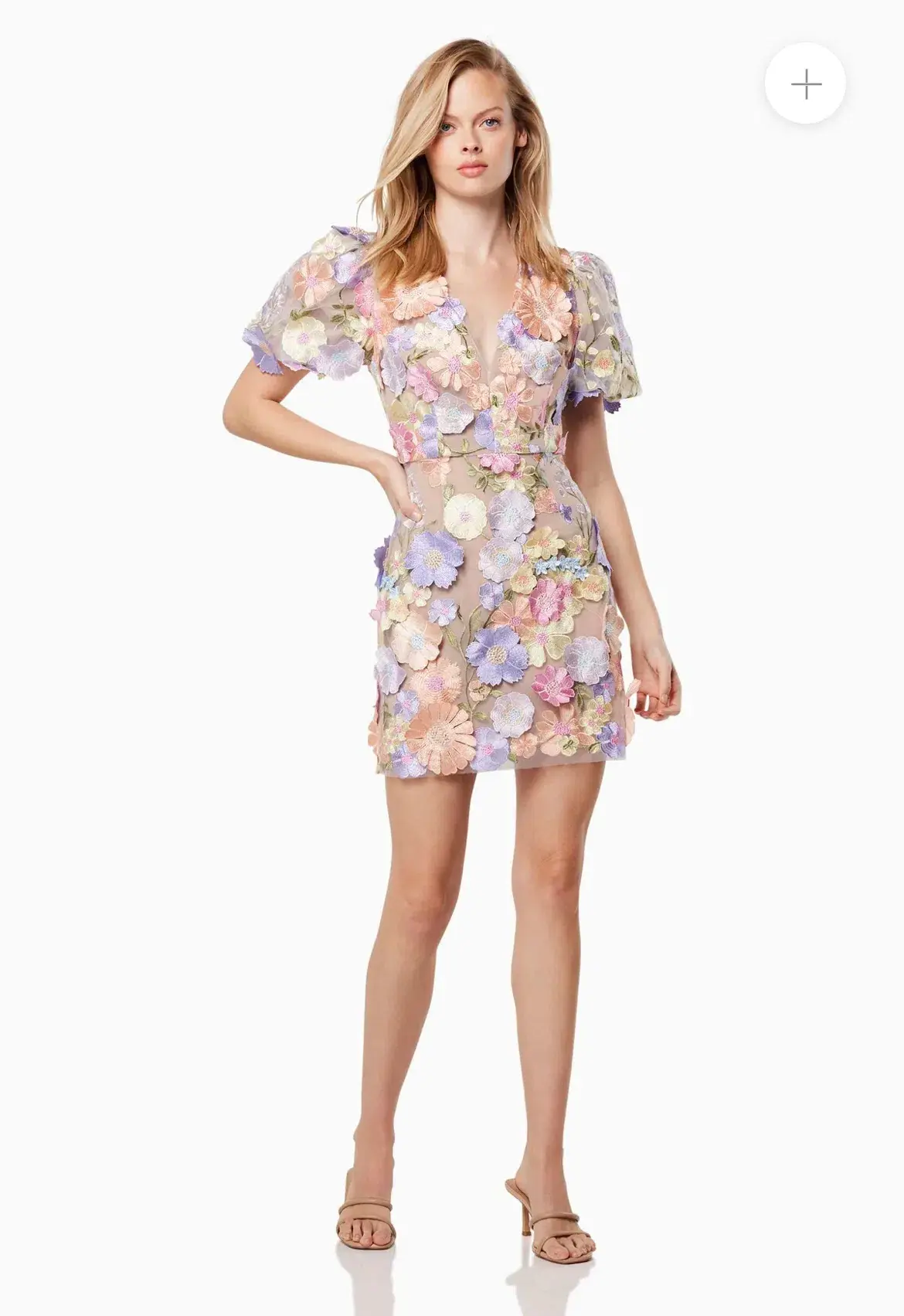 Elliatt Anthea 3D Lace Mini Dress Purple Size 8 - Image 6