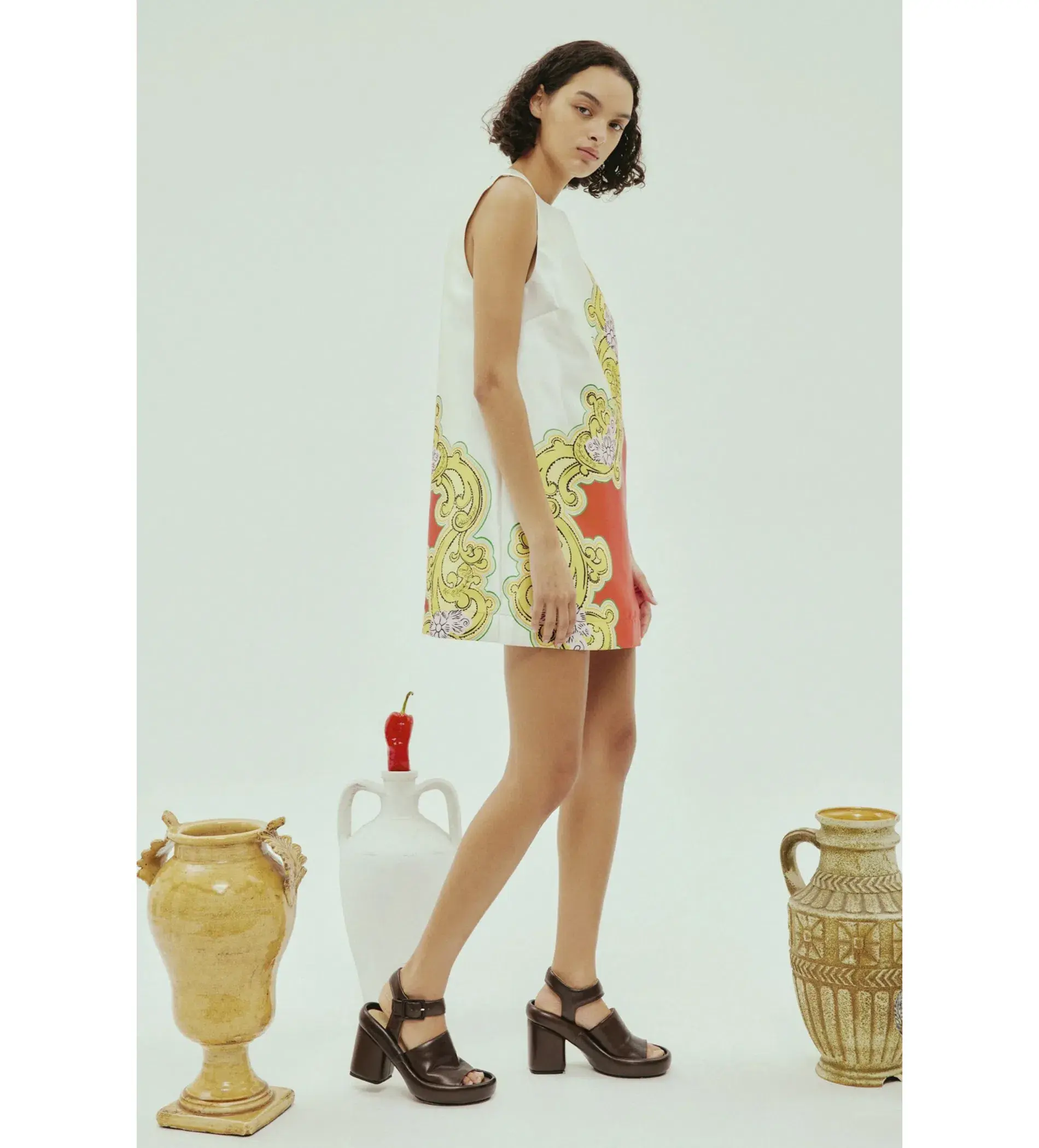Alemais Sierra Mini Dress Multi Print Size 10 - Image 3