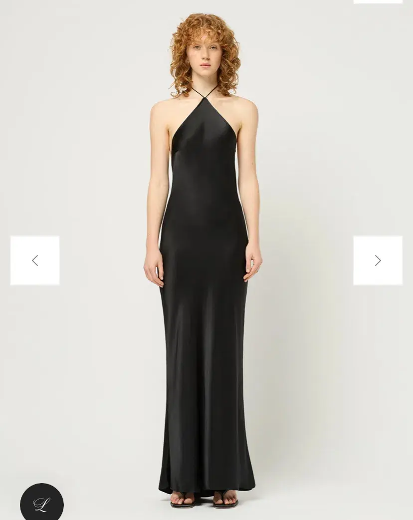 Maison essentiele halter neck dress Black S for rent on The Volte - main image