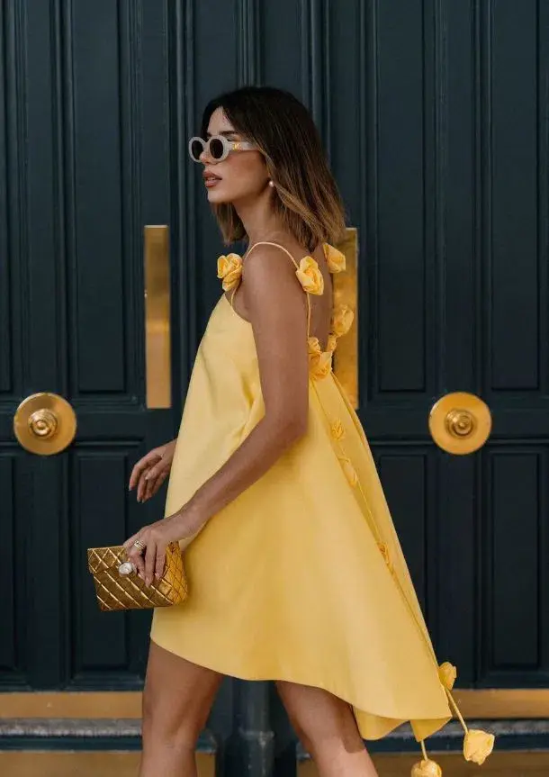 Leo Lin Fiona Rose Mini Dress Size 8 for rent on The Volte - main image