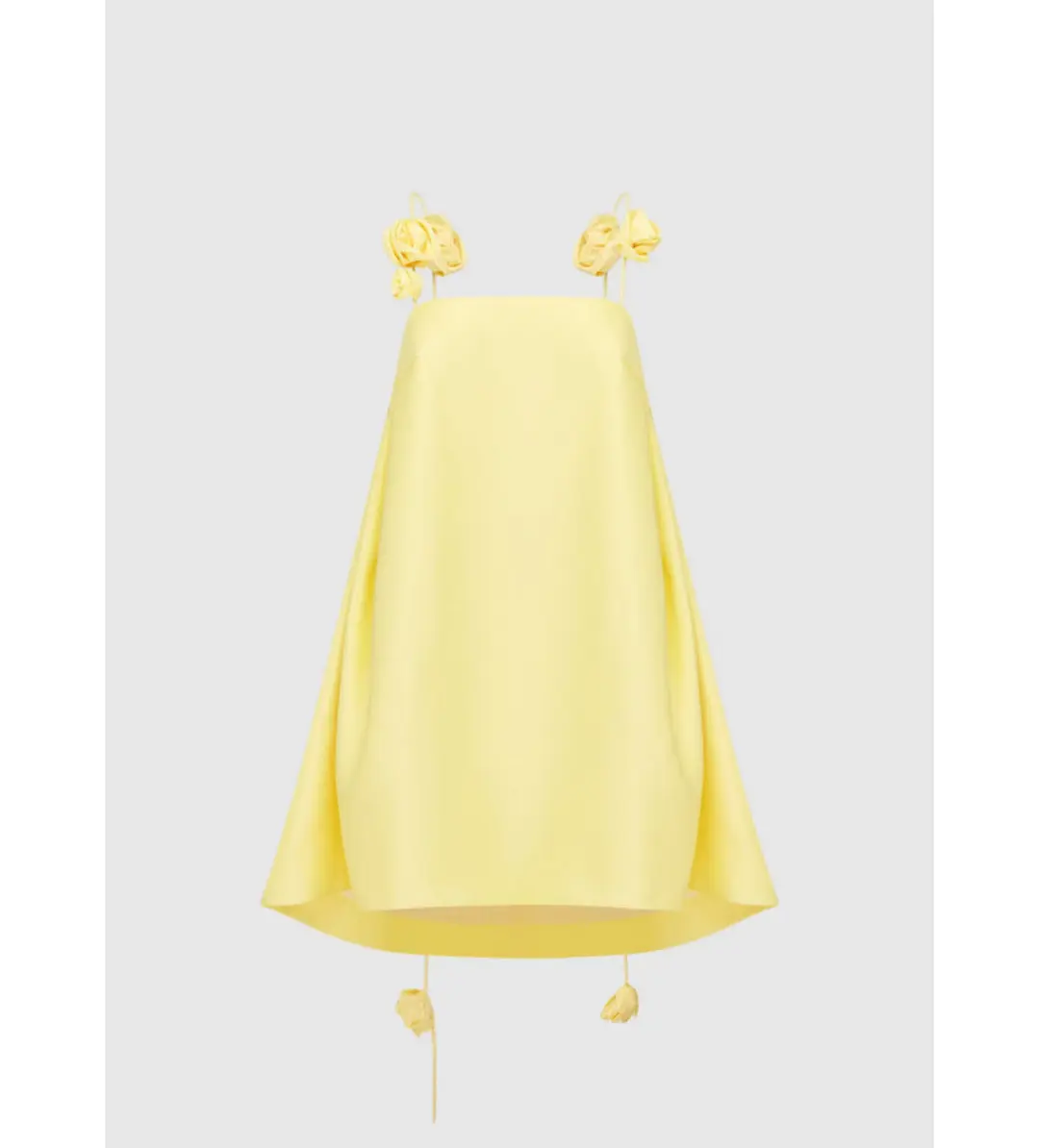 Leo Lin Fiona Rose Mini Dress Yellow Size 12 for rent on The Volte - main image