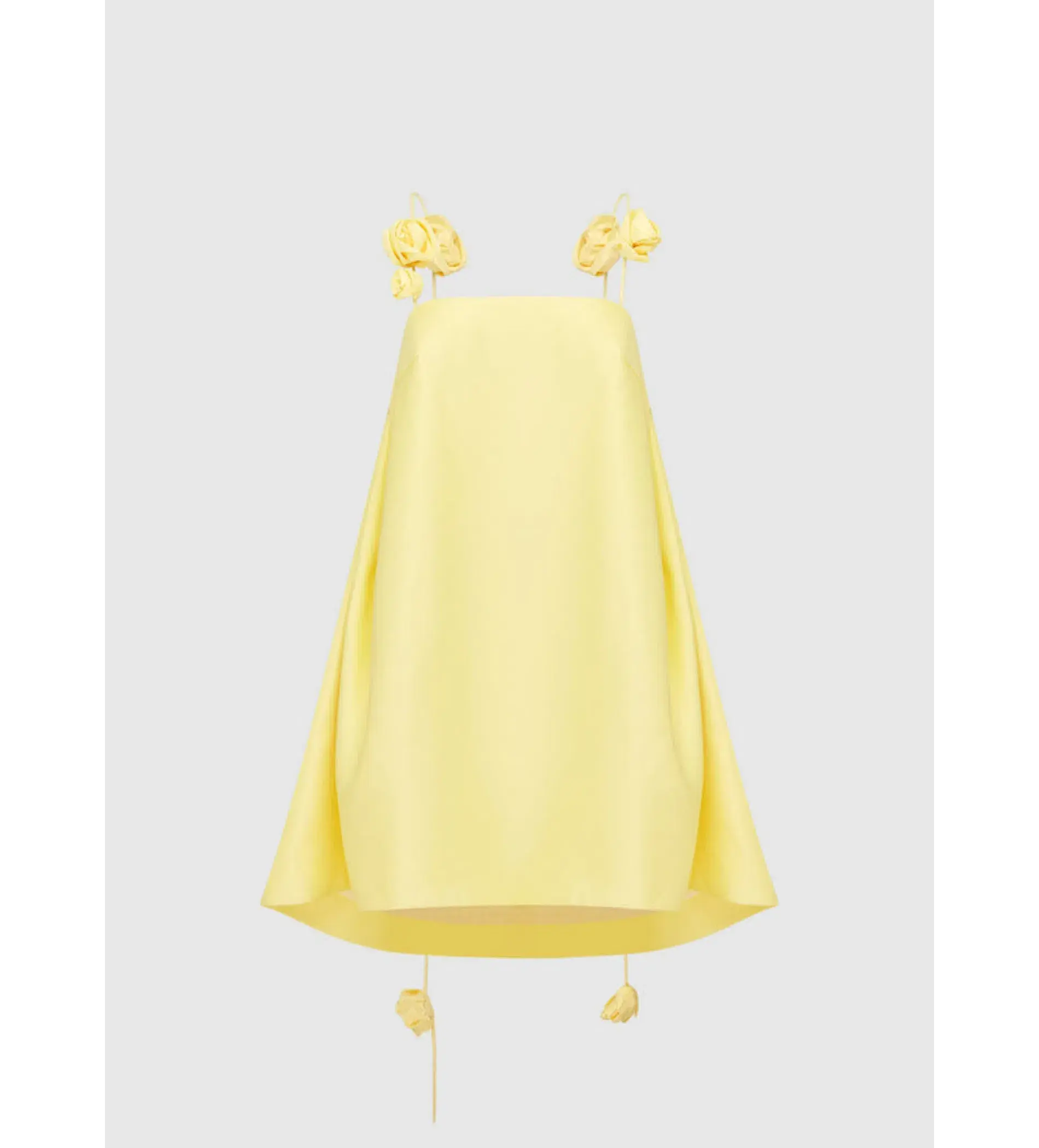 Leo Lin Fiona Rose Mini Dress Yellow Size 12 - Image 3