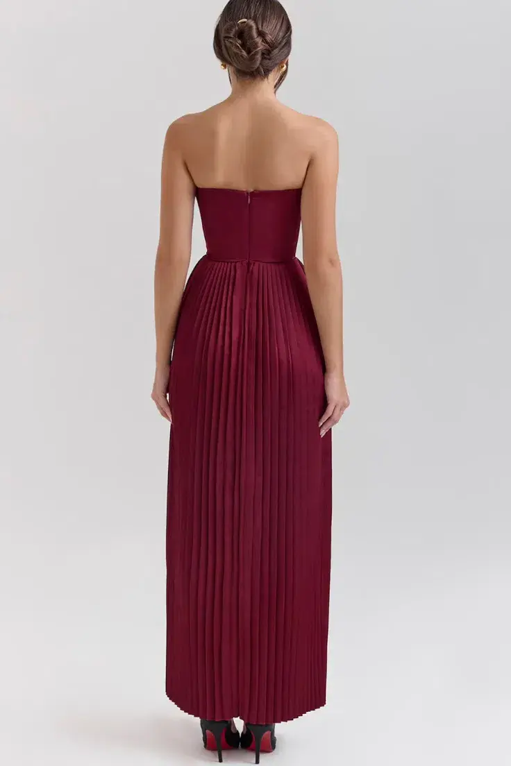 House Of CB Marcella Dress Berry Size S/AU 8 - Image 2