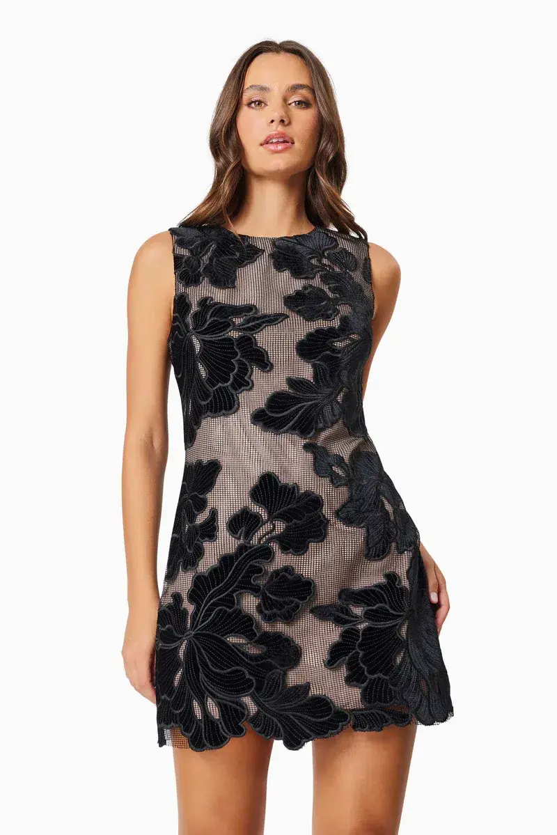 Elliat - Zara Day To Night Mini Dress In Black - Size 14 - Image 1