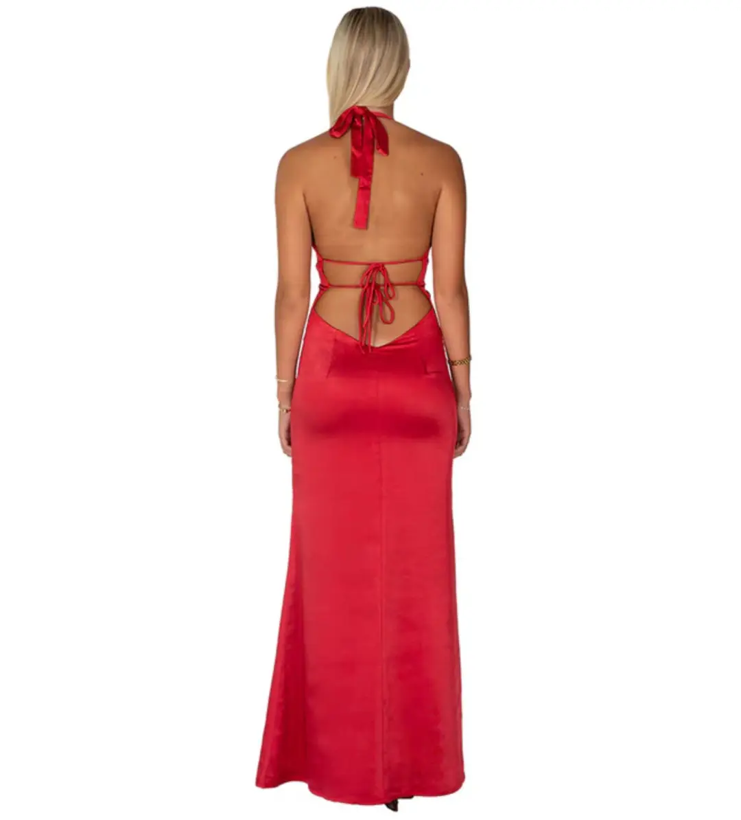 I am Delilah Margot Maxi Dress Cherry Size S / AU 8 for rent on The Volte - main image