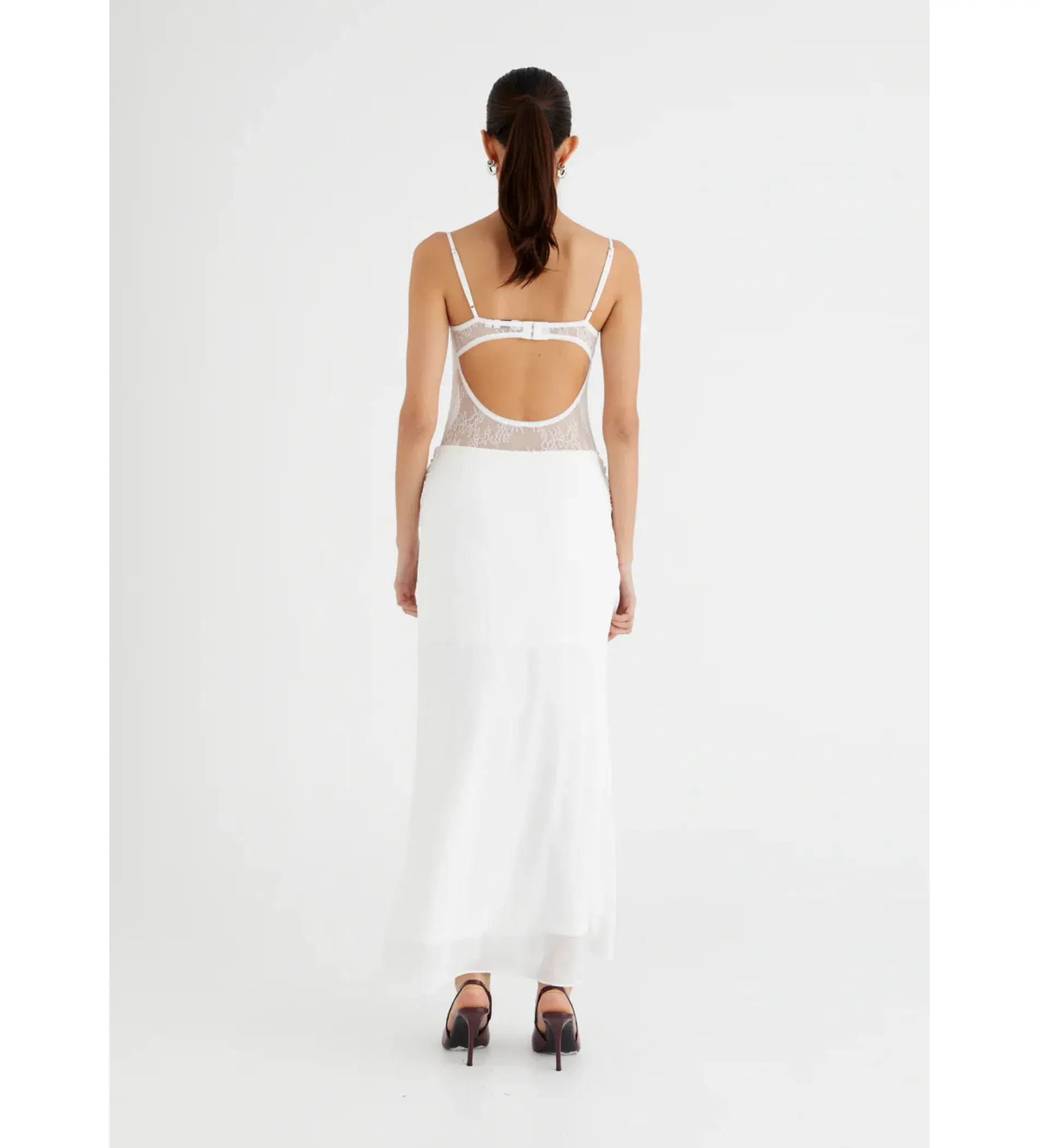 Benni Gabriel Maxi Dress White Size AU 6 - Image 4