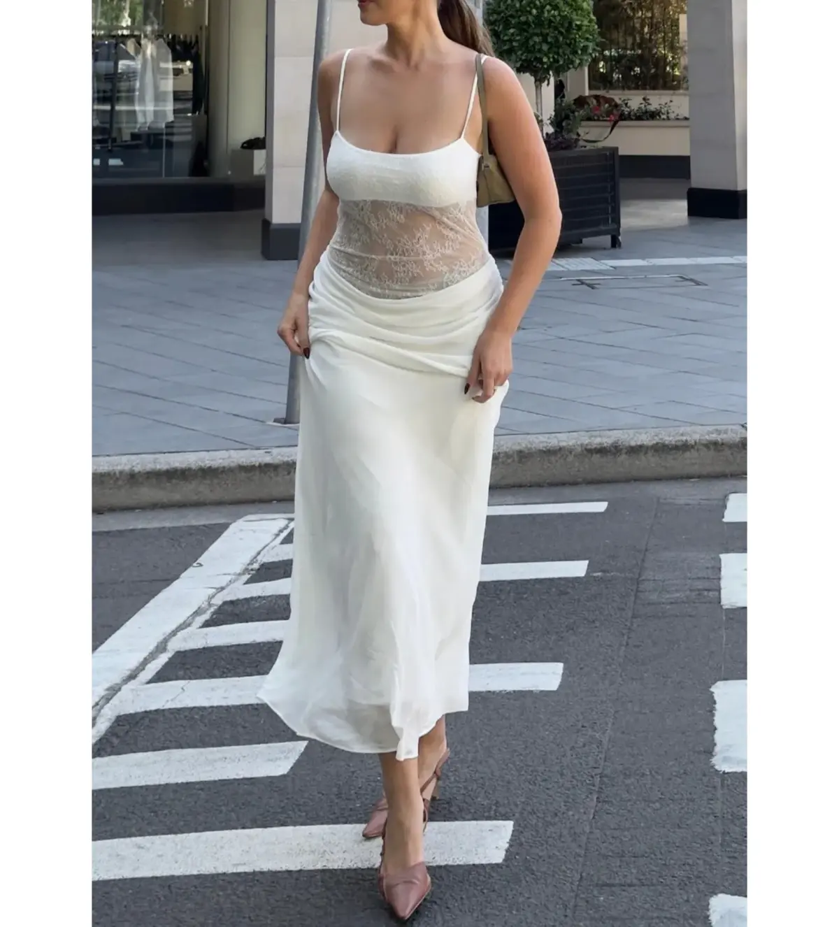 Benni Gabriel Maxi Dress White Size AU 6 - Image 6
