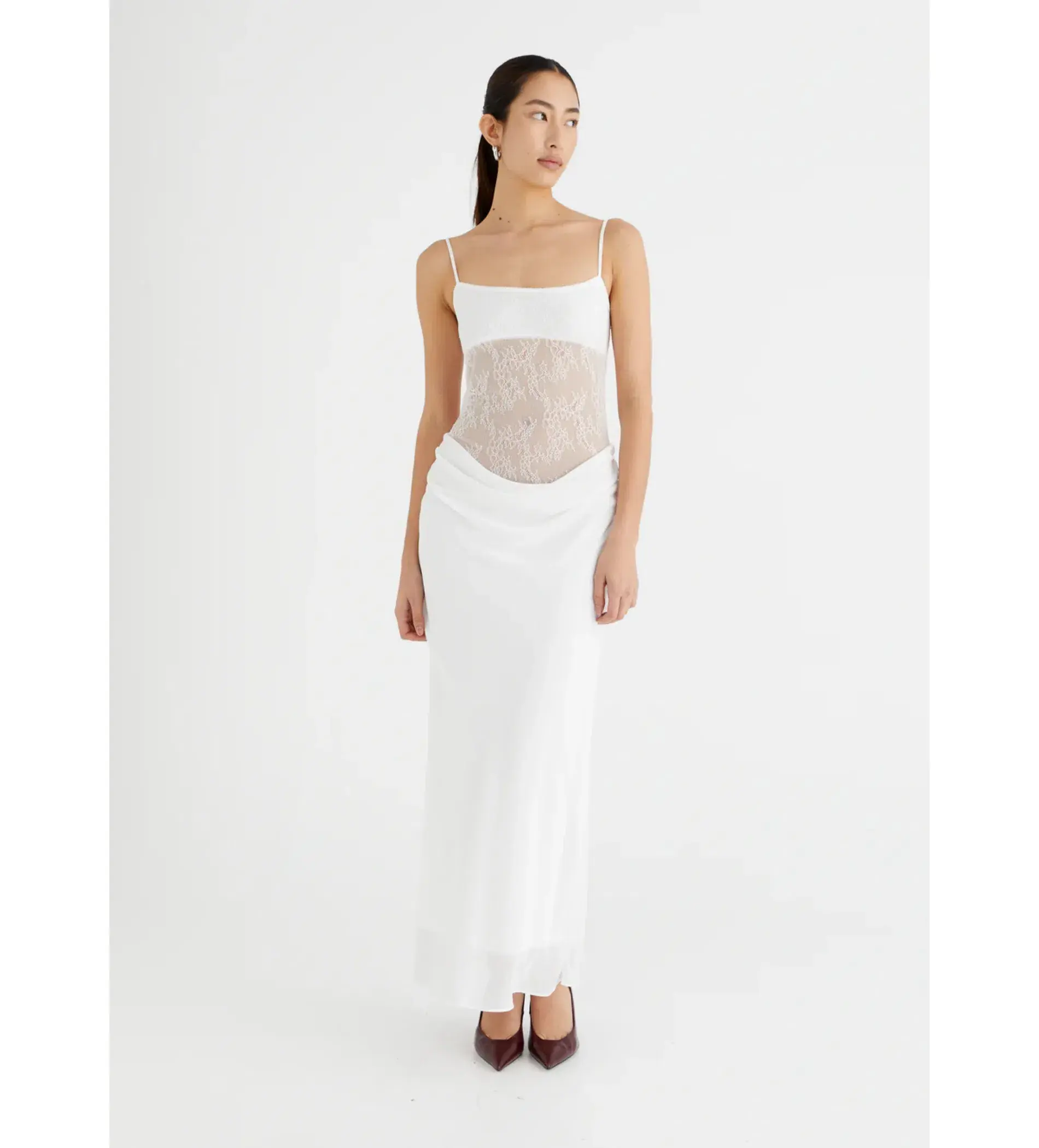 Benni Gabriel Maxi Dress White Size AU 6 - Image 1