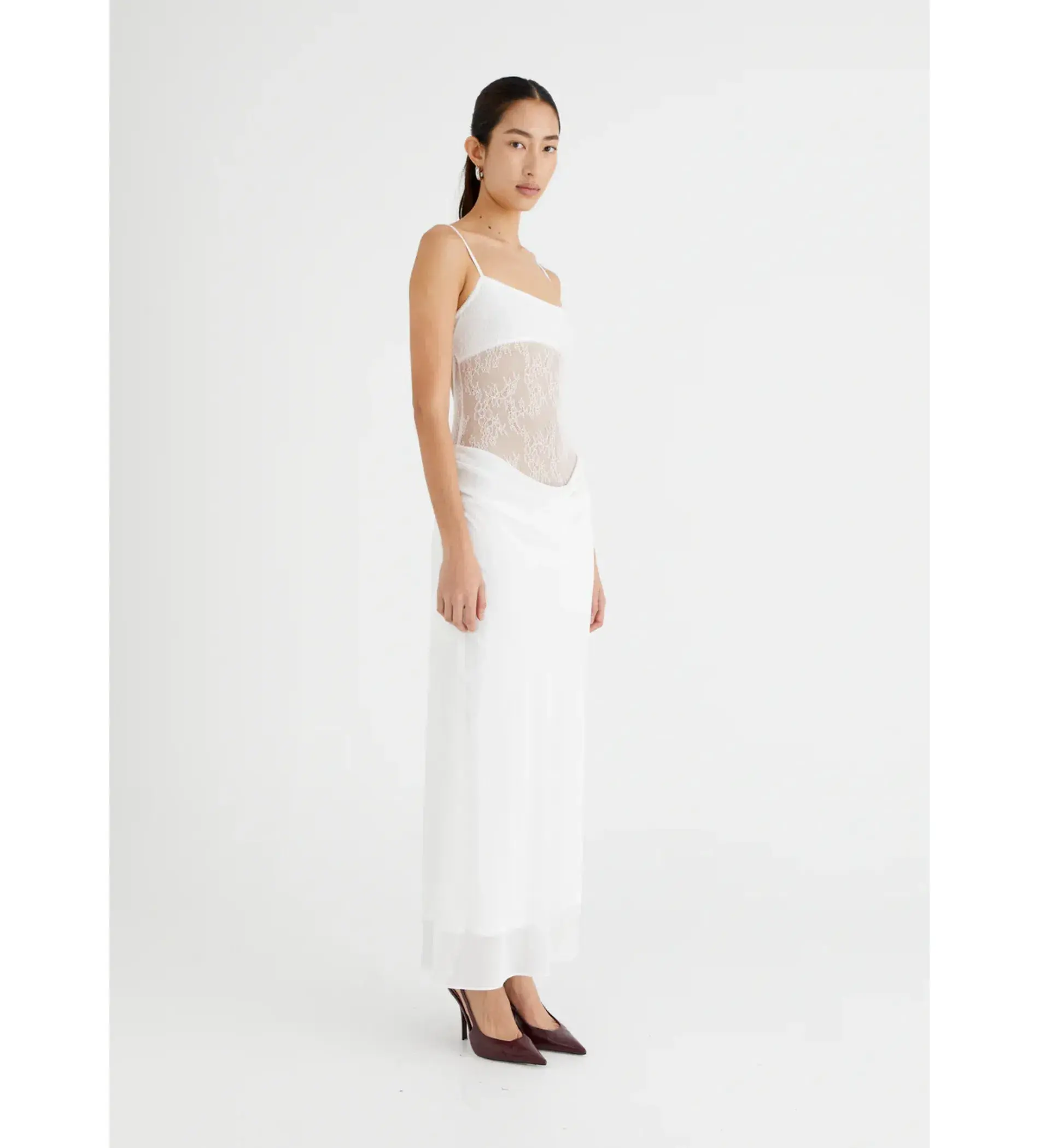 Benni Gabriel Maxi Dress White Size AU 6 - Image 2