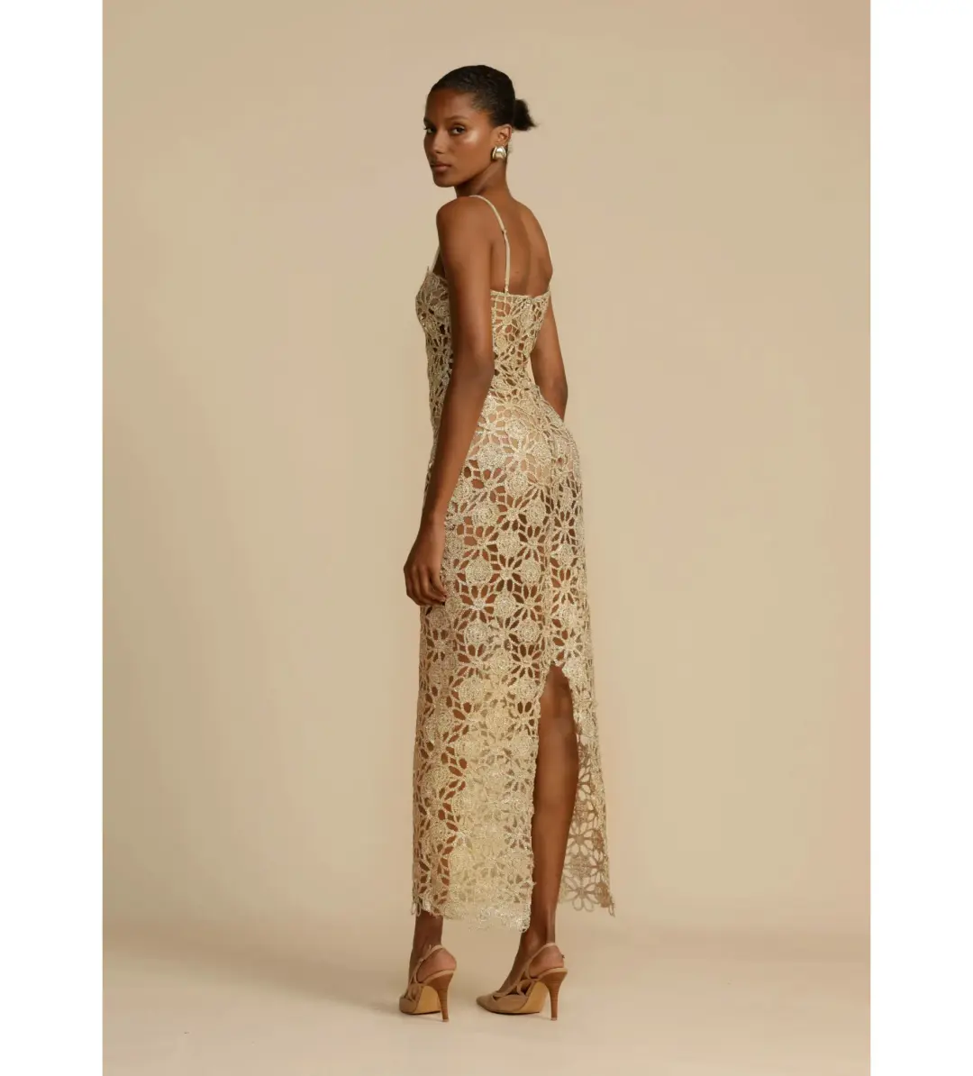 Arcina Ori Kendra Dress Gold Size XS / AU 6  for rent on The Volte - main image