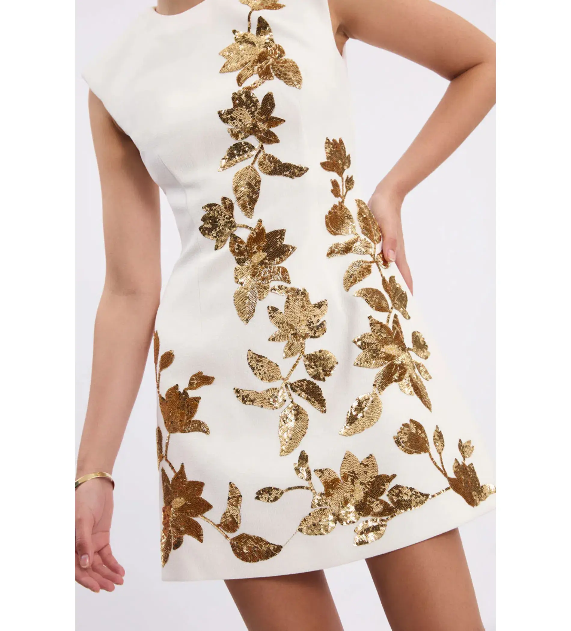 Rebecca Vallance Versailles Mini Dress in Ivory Size AU 10  - Image 5