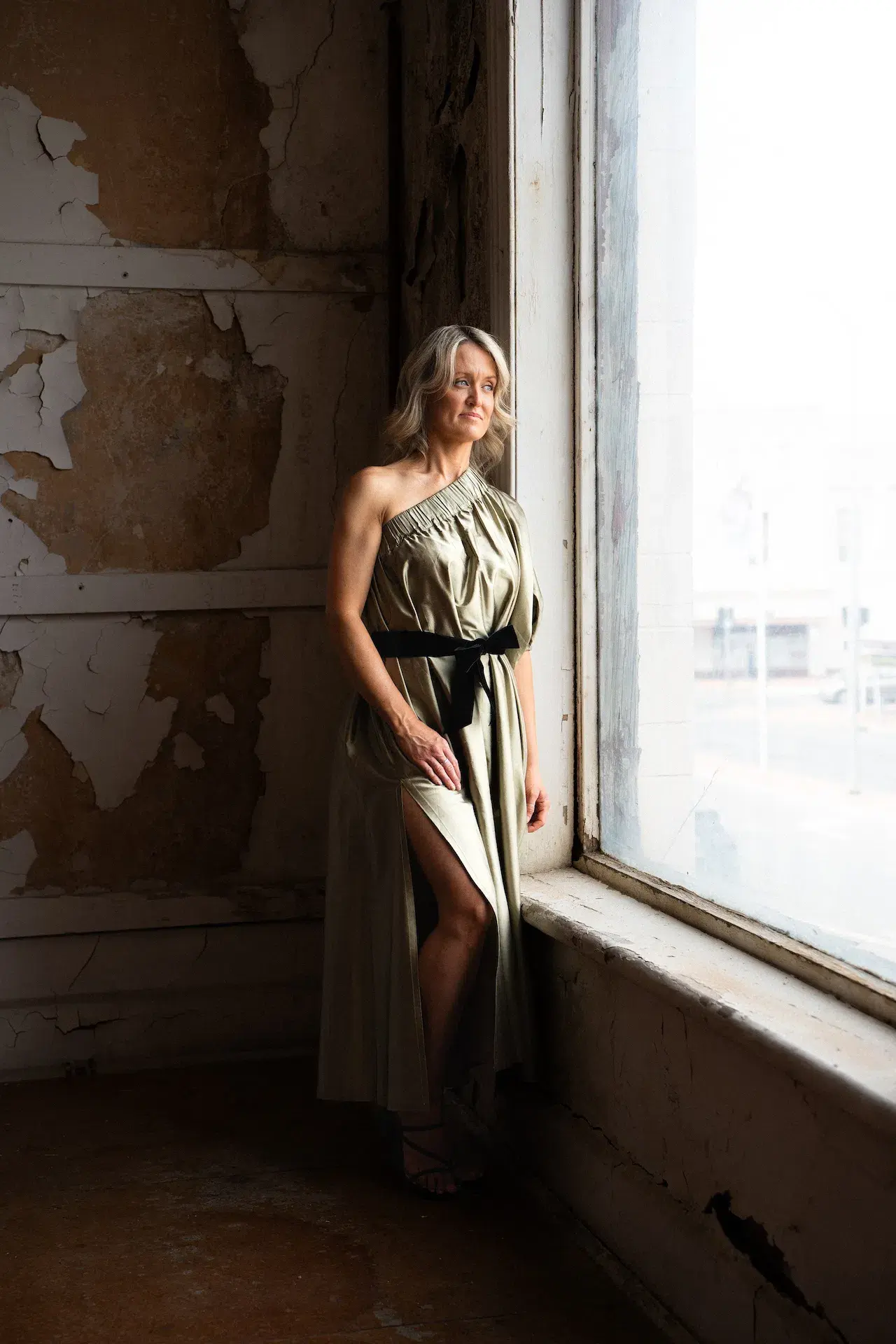 ARTCLUB Aster Dress Sage Size 8 - Image 1