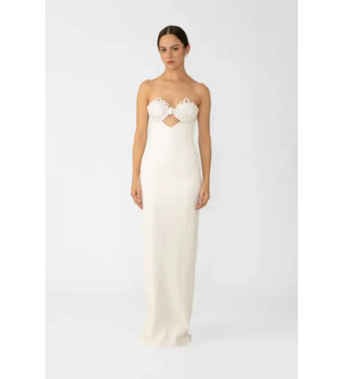 Sau Lee Evelyn Strapless Dress in White Size 2 / AU 6  - Image 2