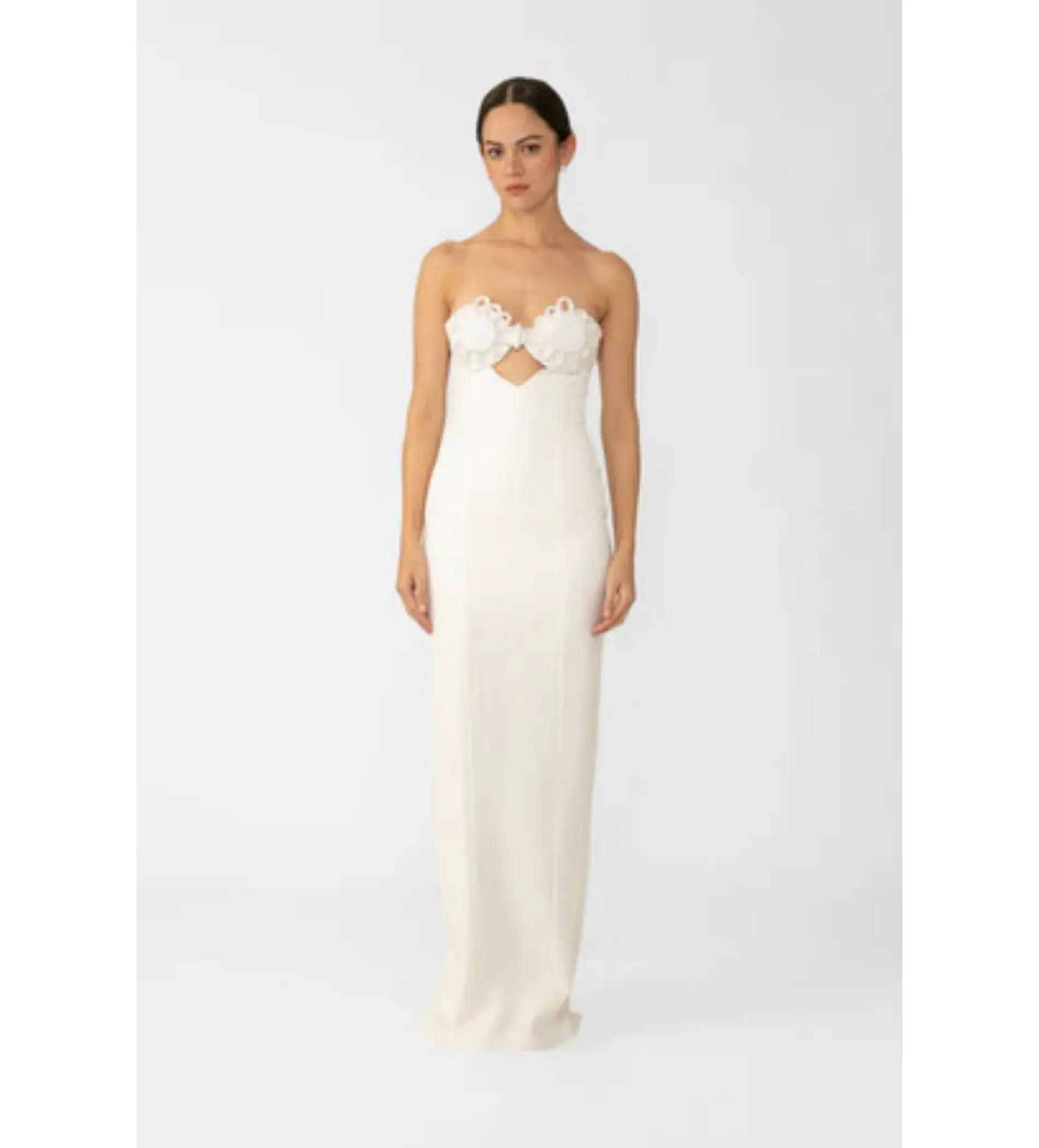 Sau Lee Evelyn Strapless Dress in White Size 2 / AU 6  - Image 2