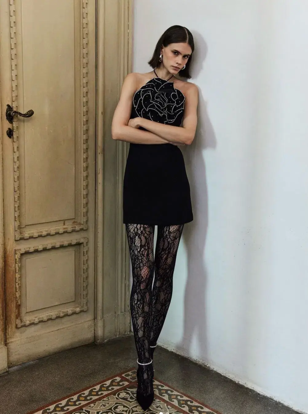 Rebecca Vallance Eliana Mini Dress Black Size AU 8 - Image 6
