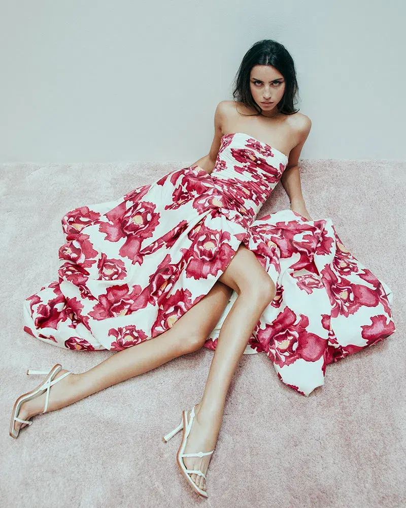 Aje Behold Maxi Dress in Boldly Blooming Size 14 for rent on The Volte - main image