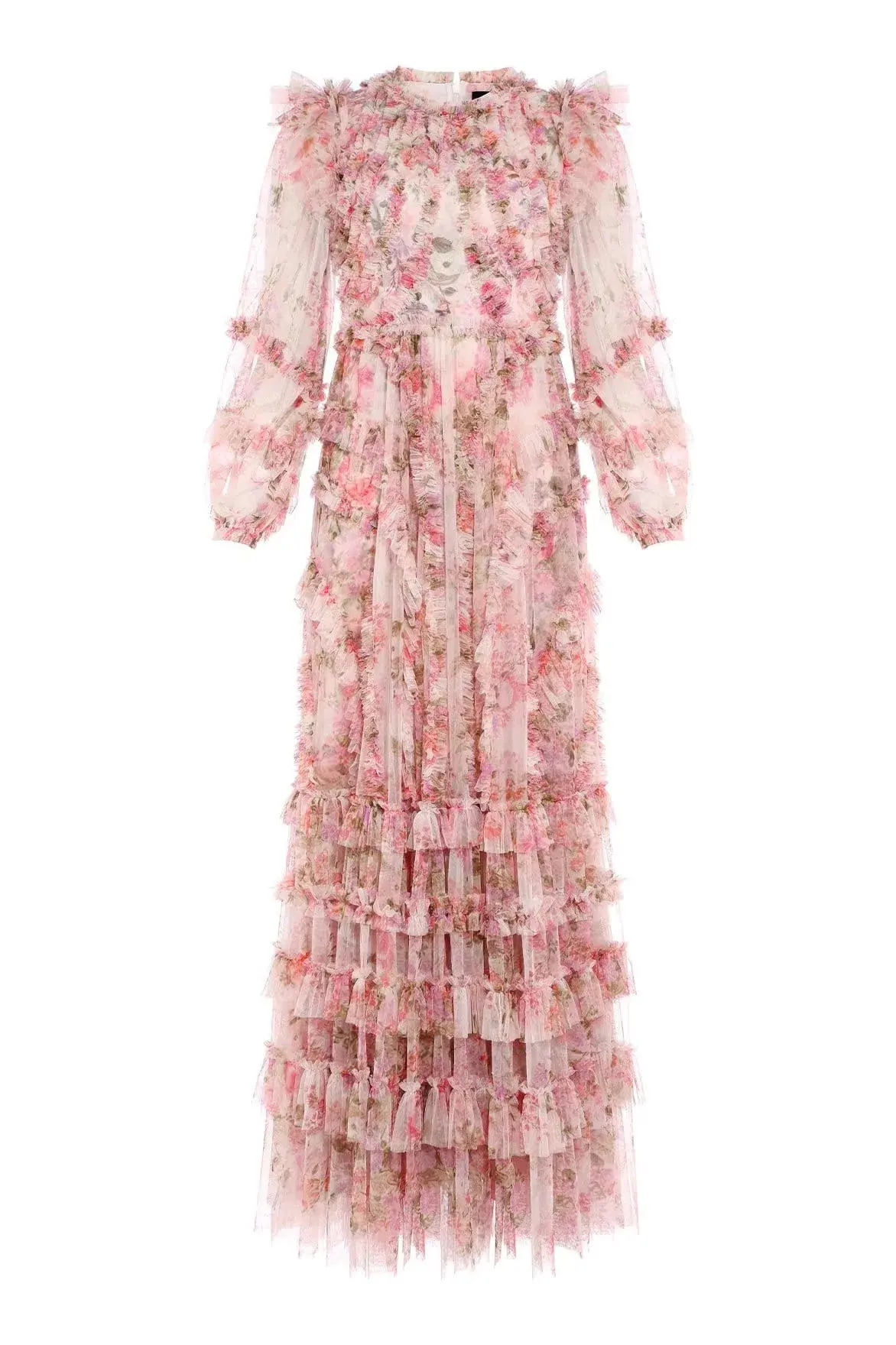 Needle and Thread Darling Meadow Ruffle Gown in Pink / Multi Size 20  - Image 7
