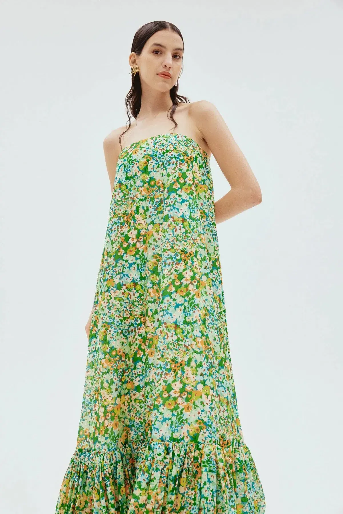 Alemais Francis Bubble Midi Dress Floral Size 8 - Image 2